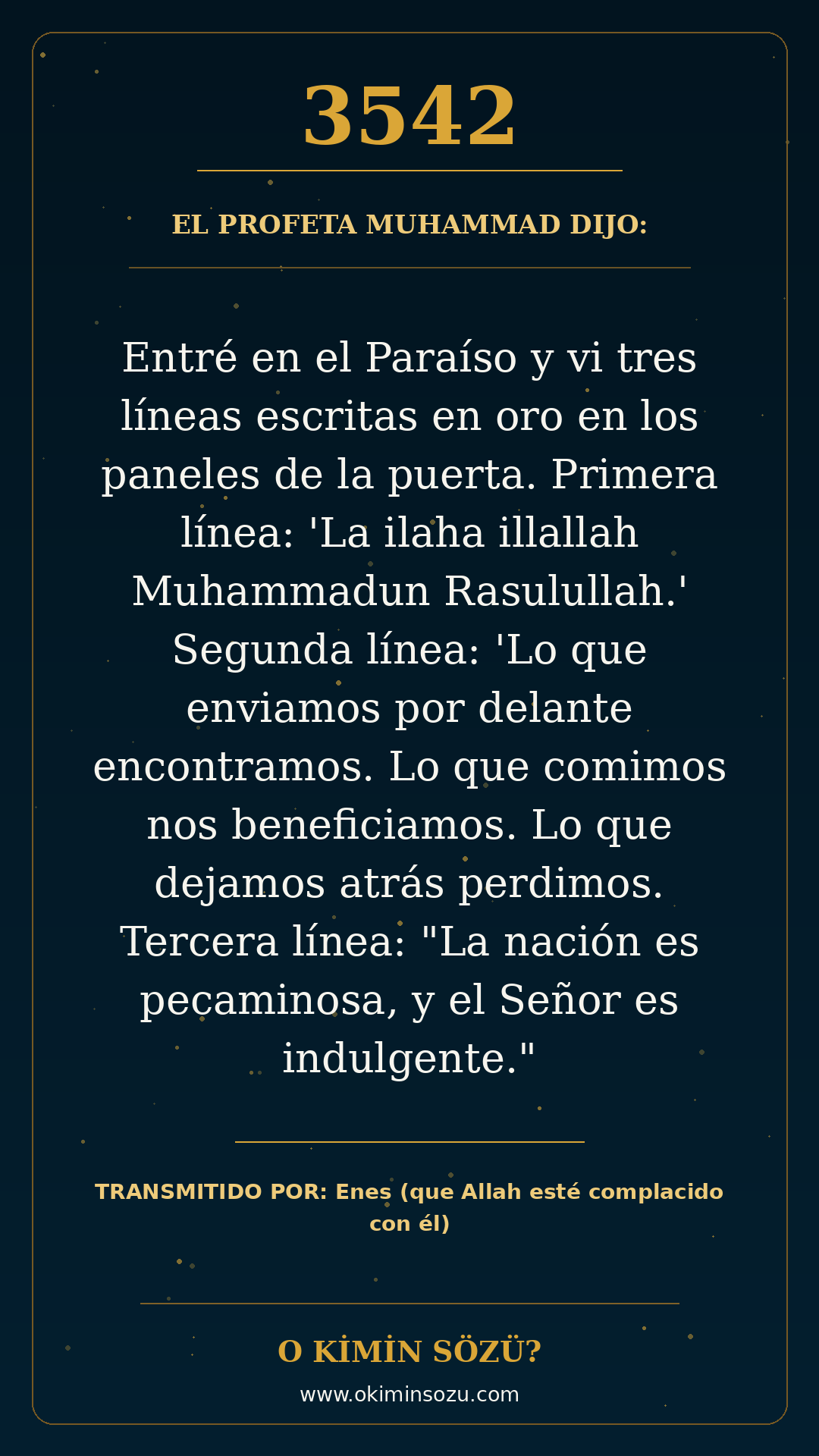 hadis 3542 es
