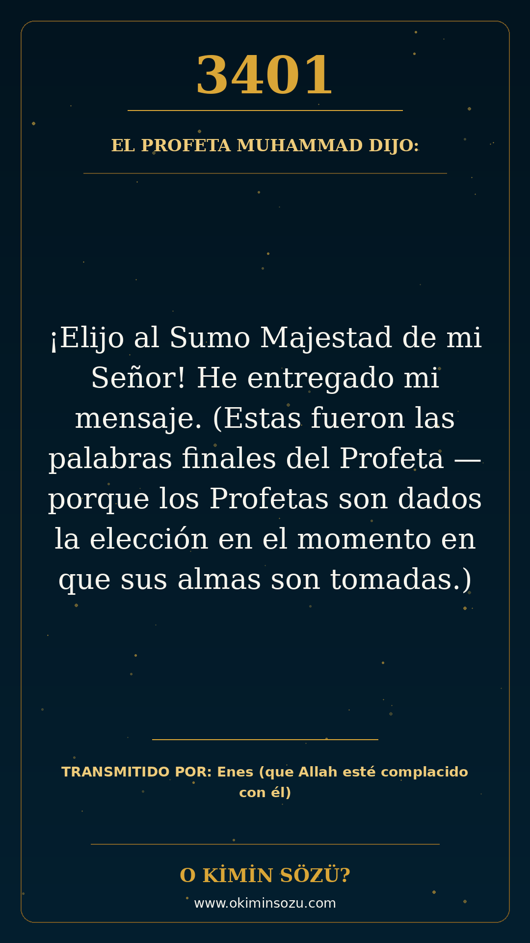hadis 3401 es