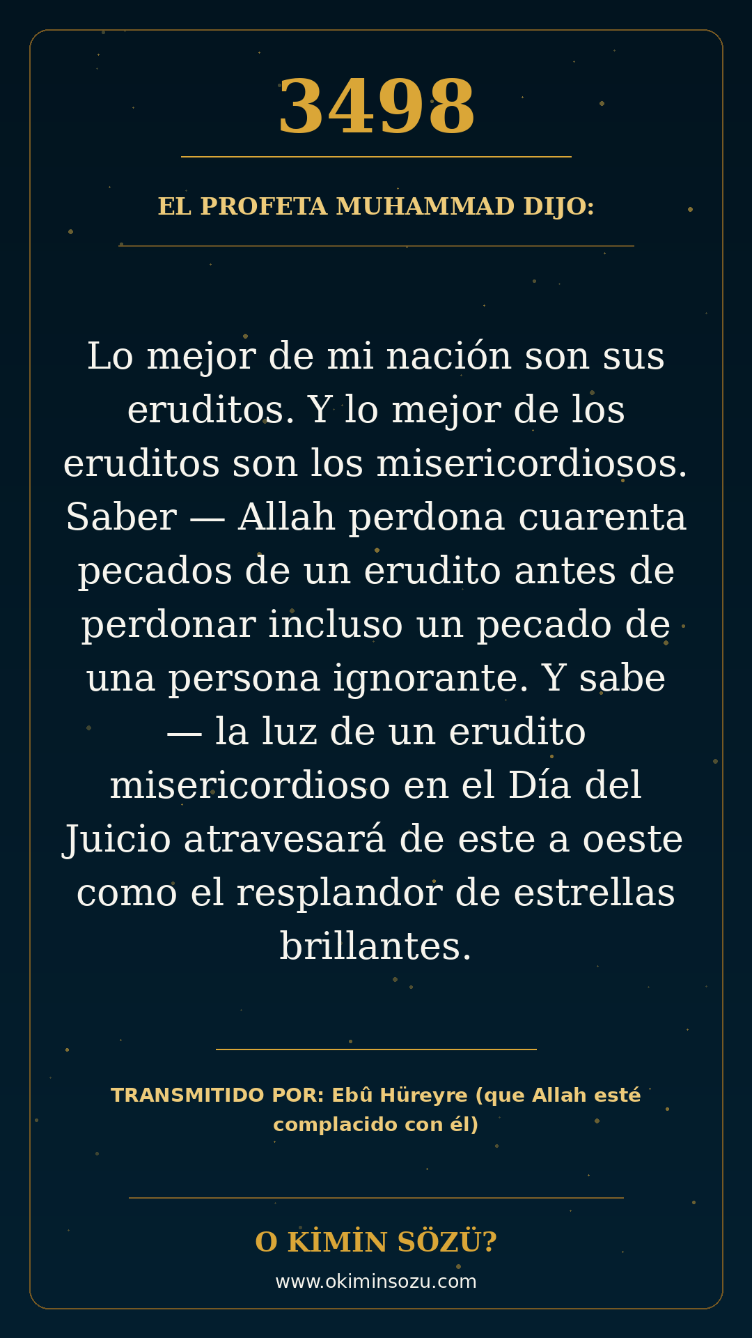 hadis 3498 es