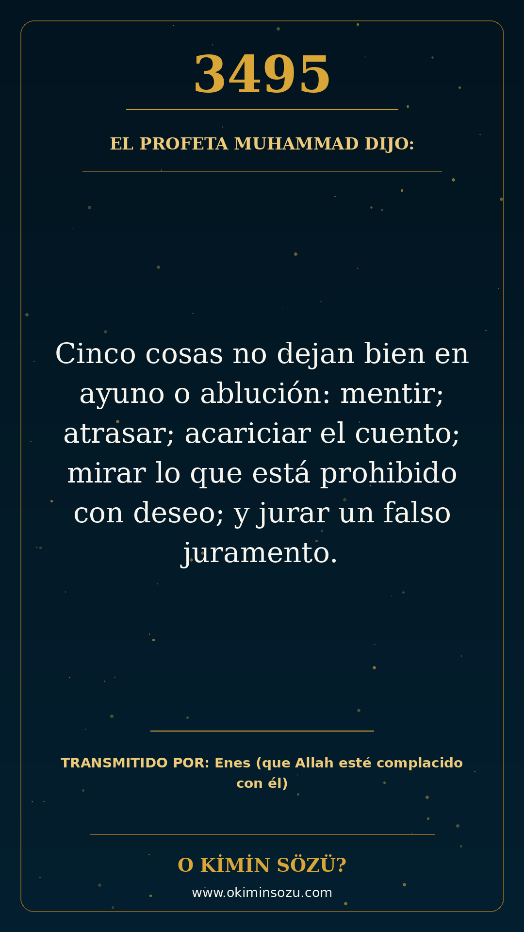hadis 3495 es