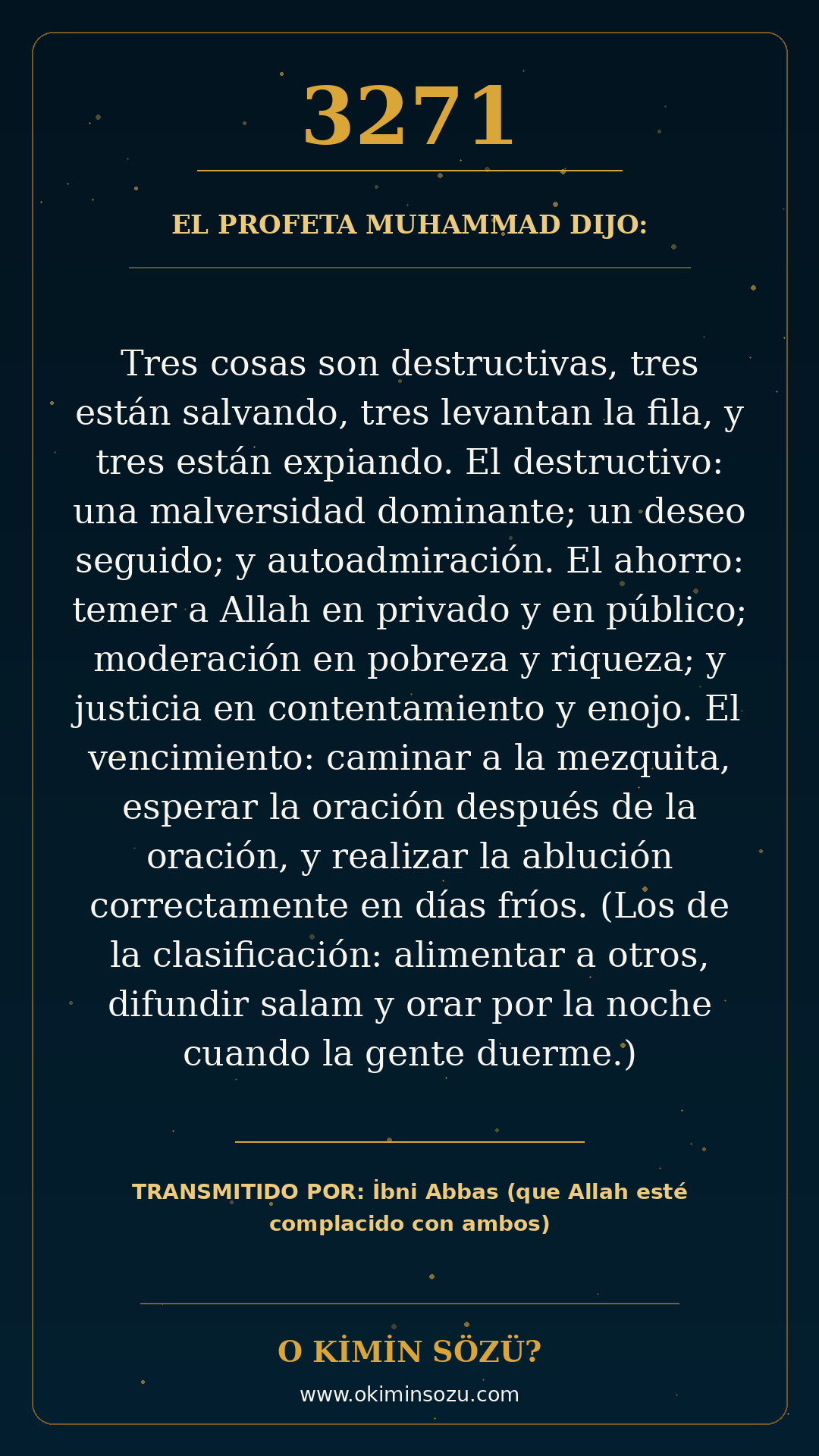 hadis 3271 es
