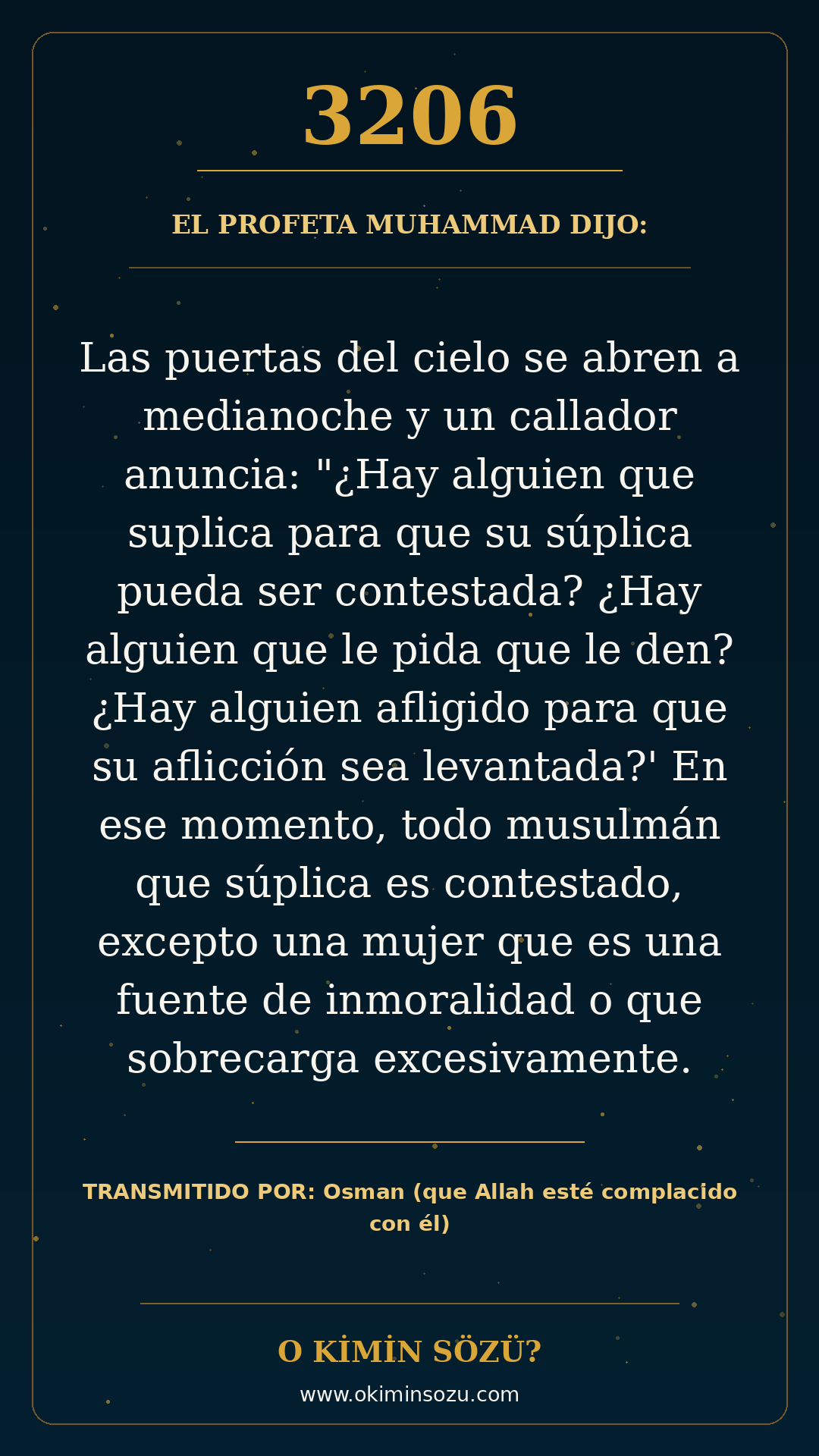 hadis 3206 es
