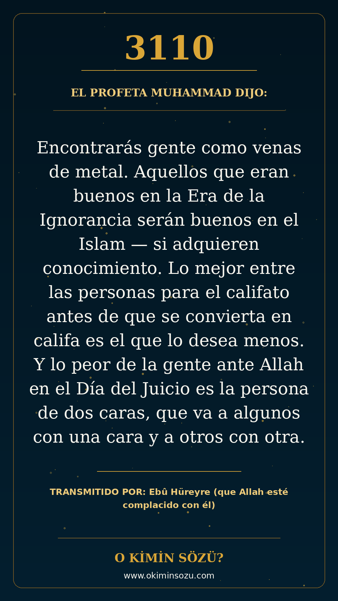 hadis 3110 es