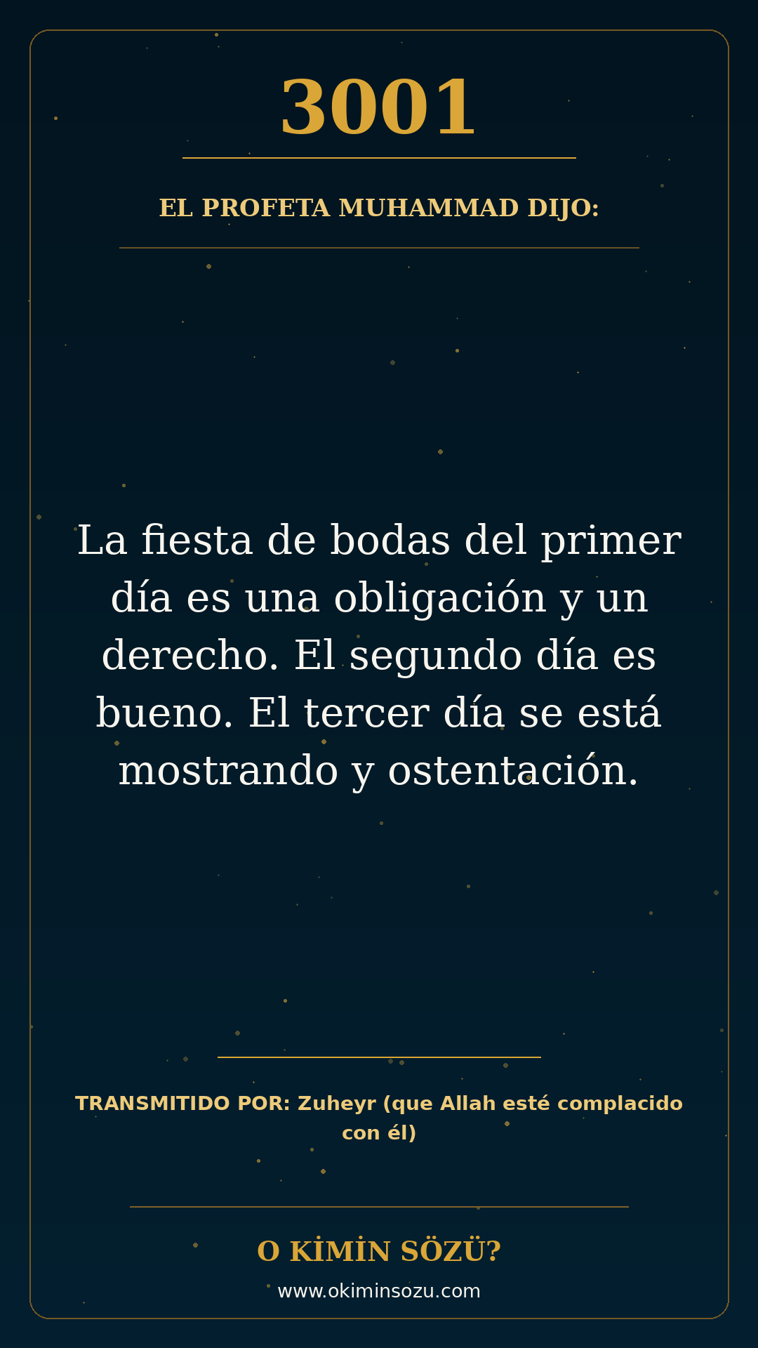 hadis 3001 es