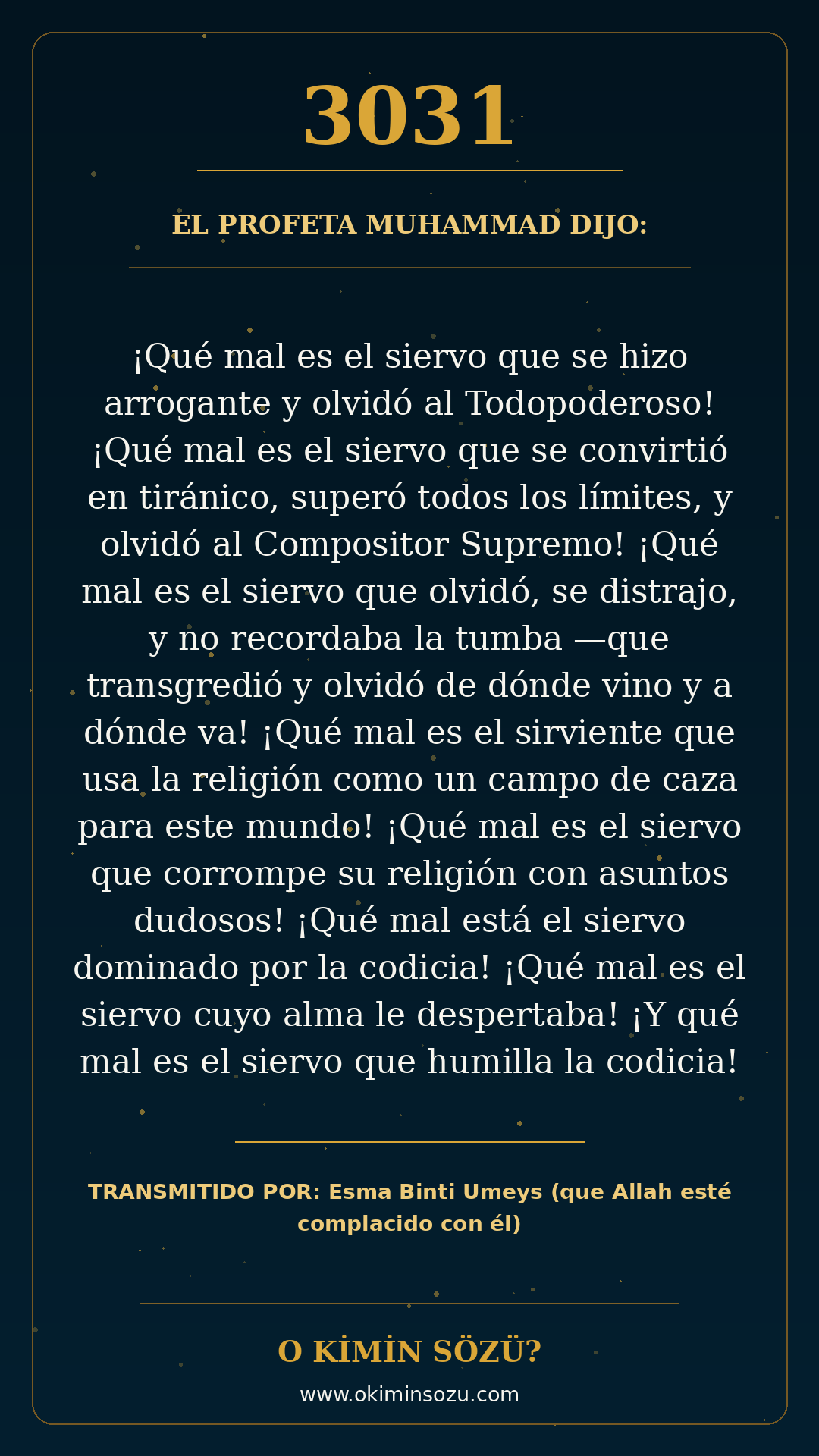 hadis 3031 es