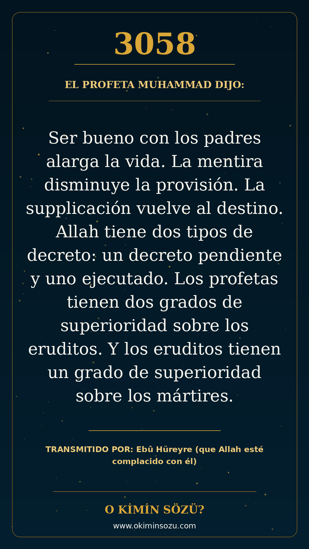 hadis 3058 es