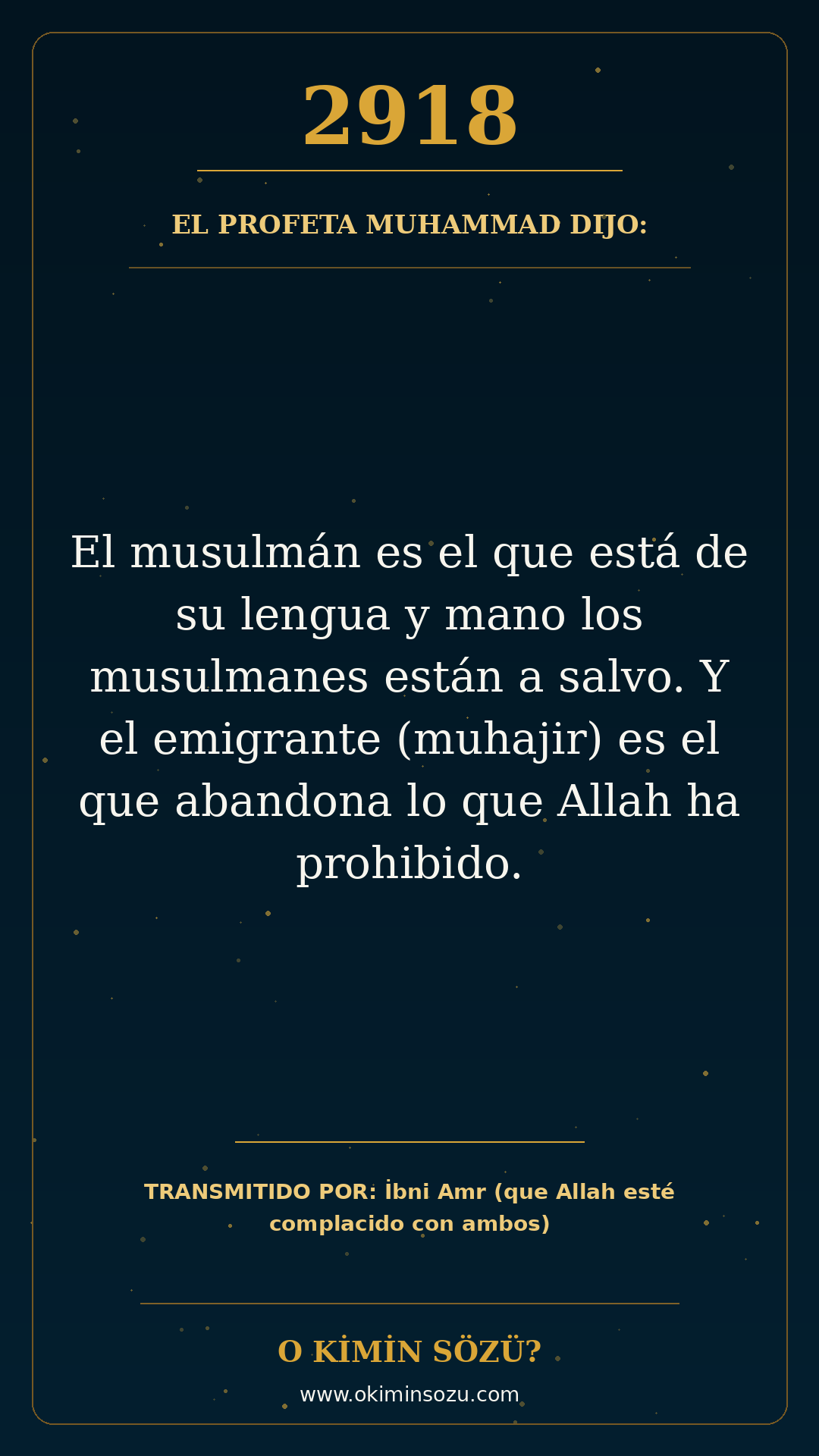 hadis 2918 es