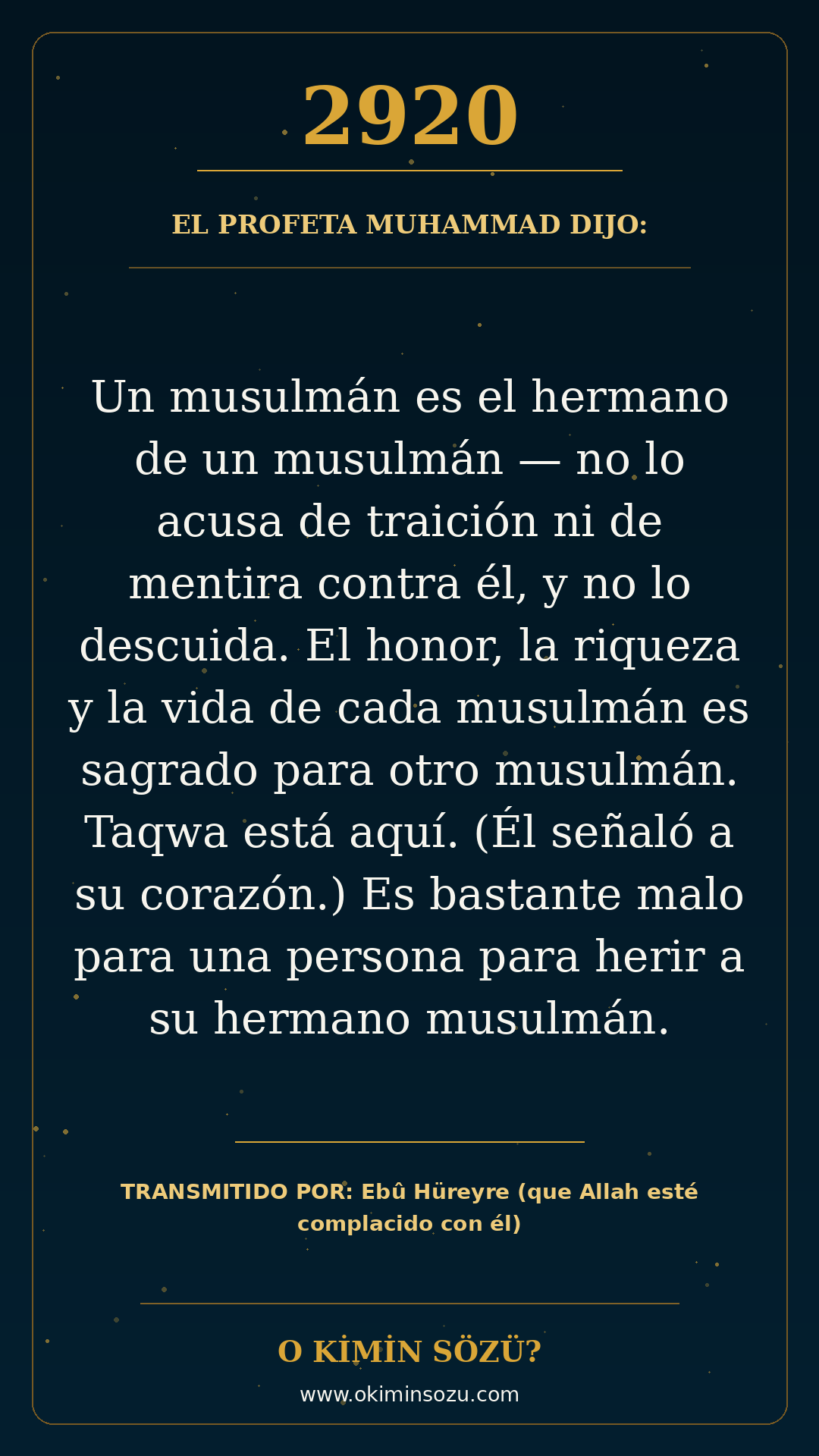 hadis 2920 es