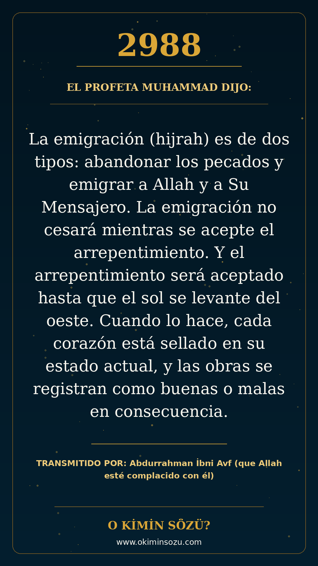 hadis 2988 es