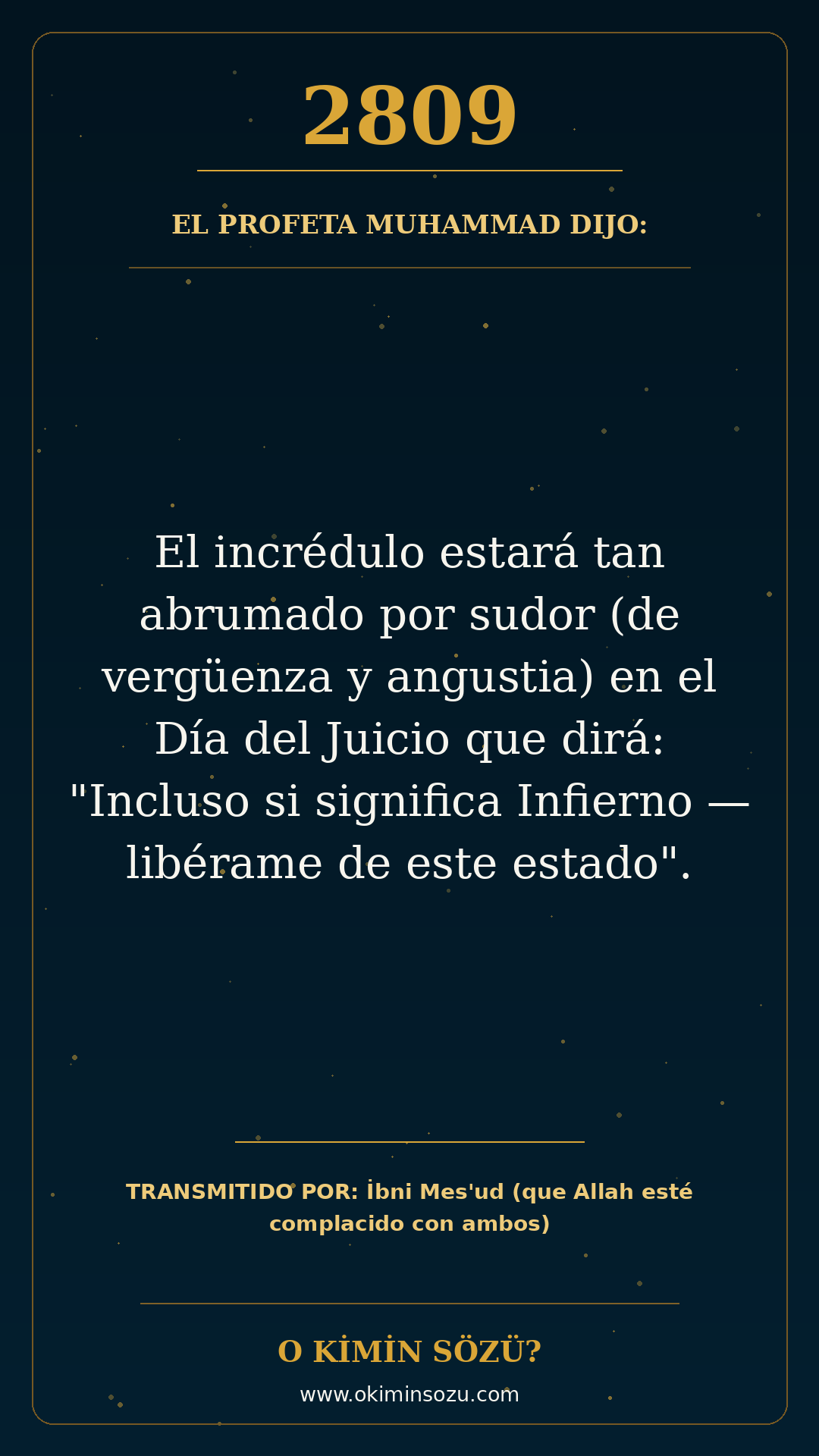 hadis 2809 es