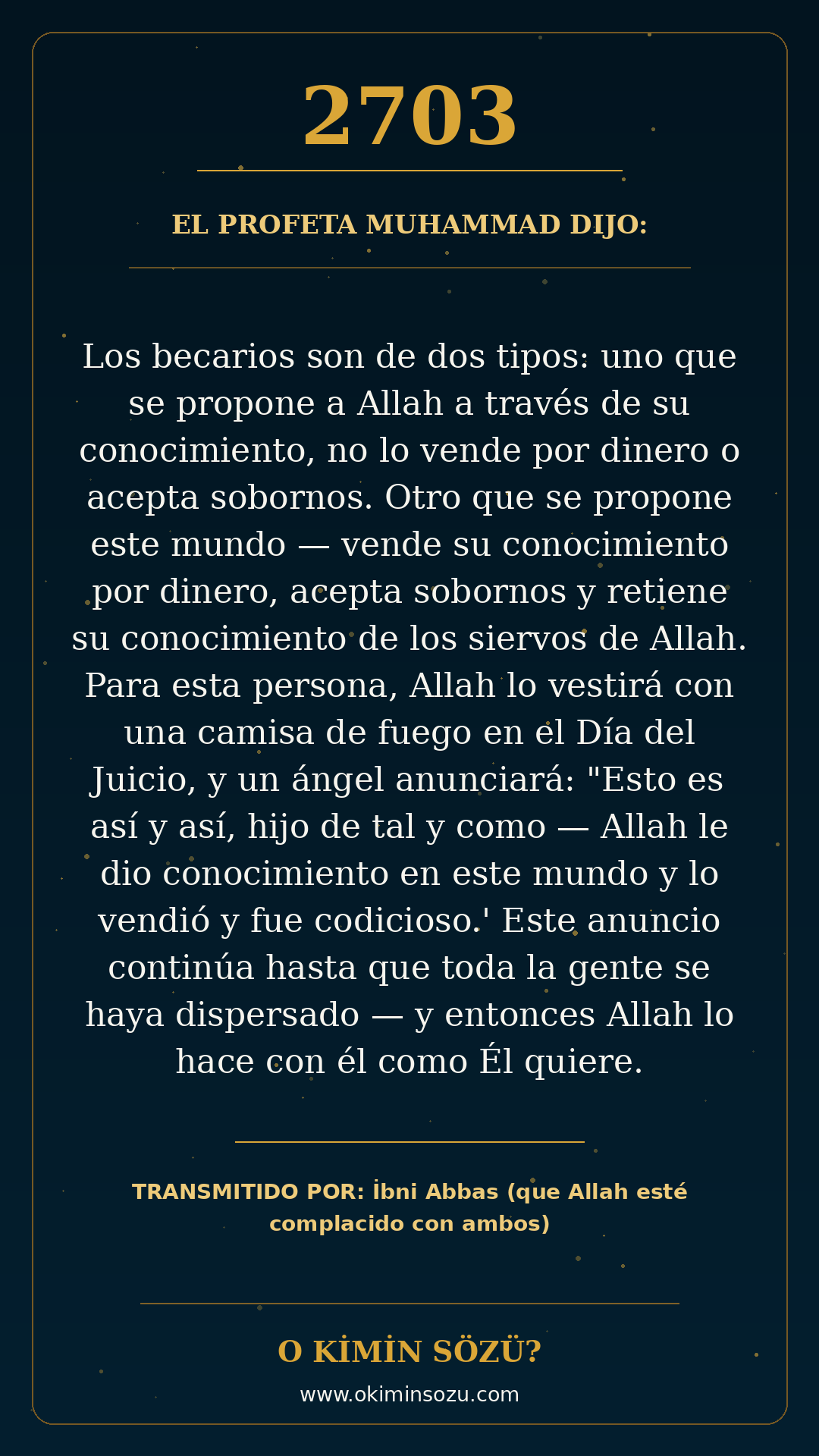 hadis 2703 es