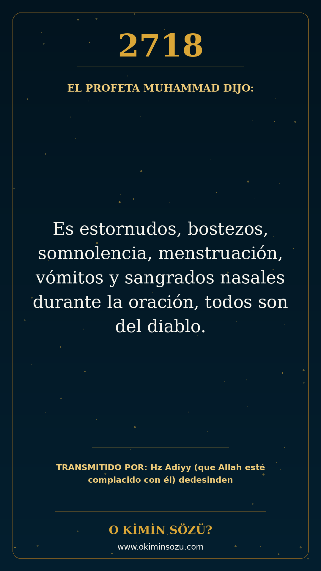 hadis 2718 es