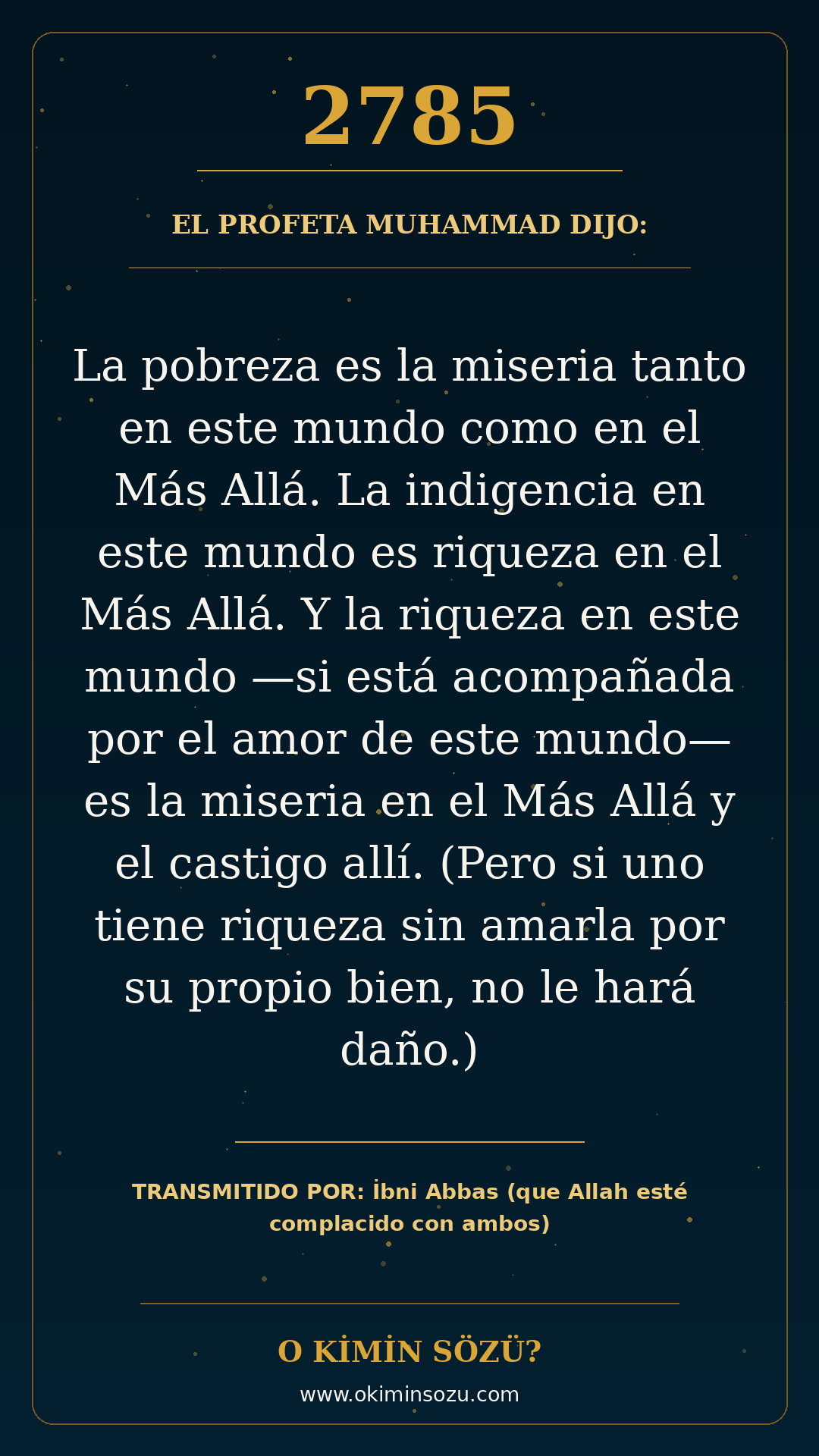 hadis 2785 es