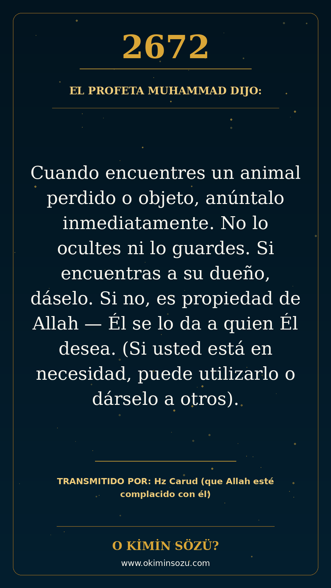 hadis 2672 es
