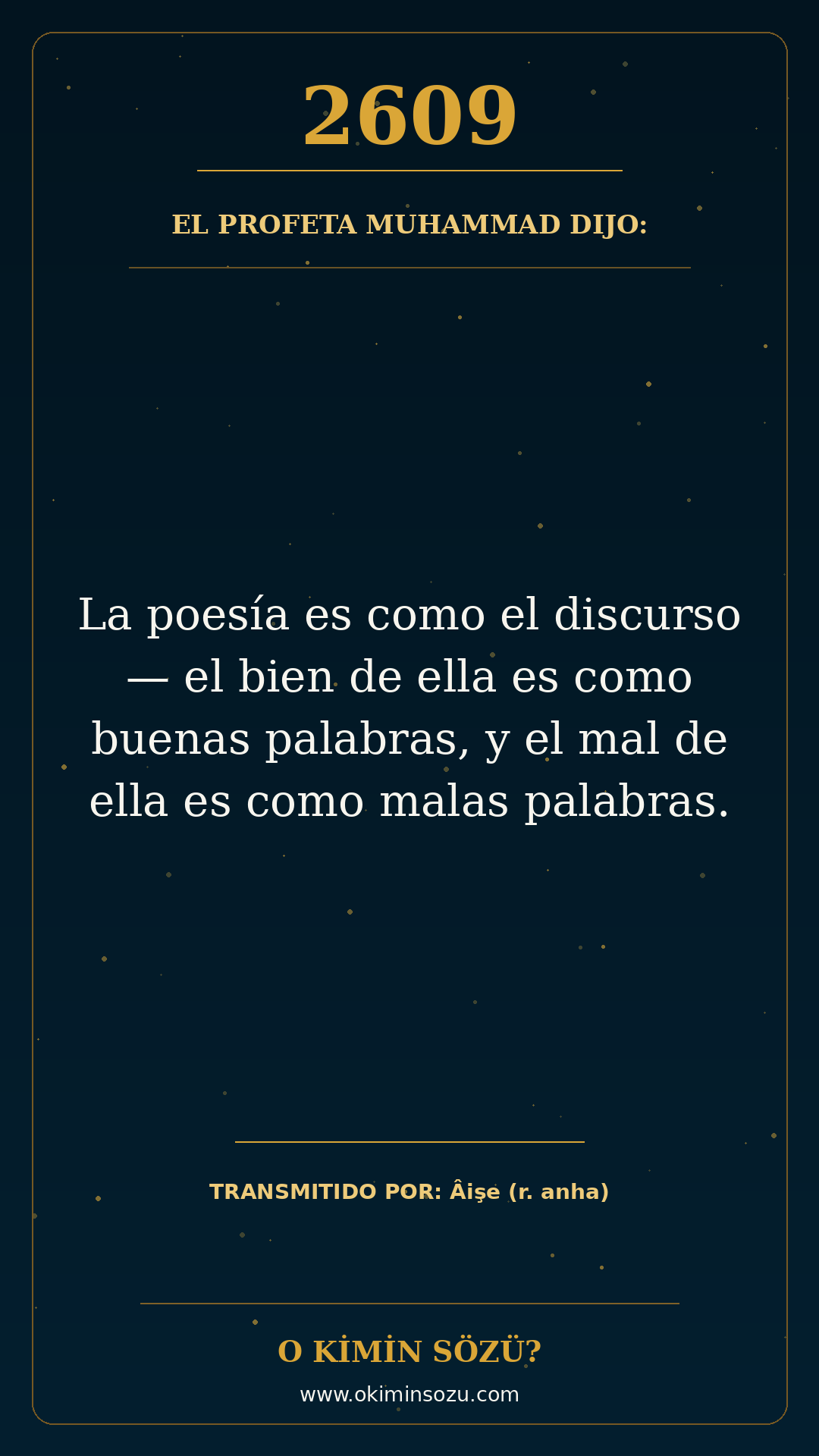 hadis 2609 es