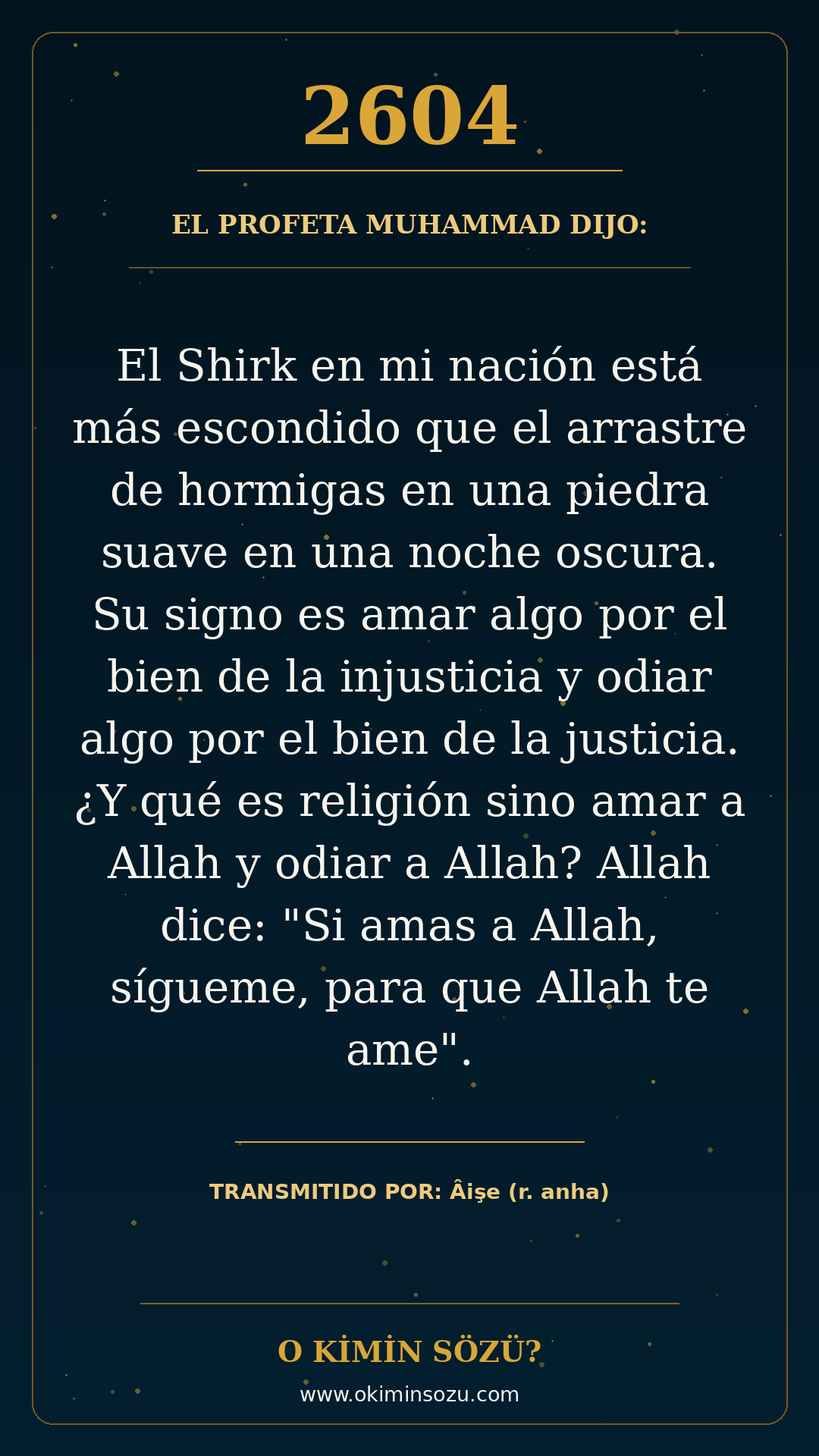 hadis 2604 es