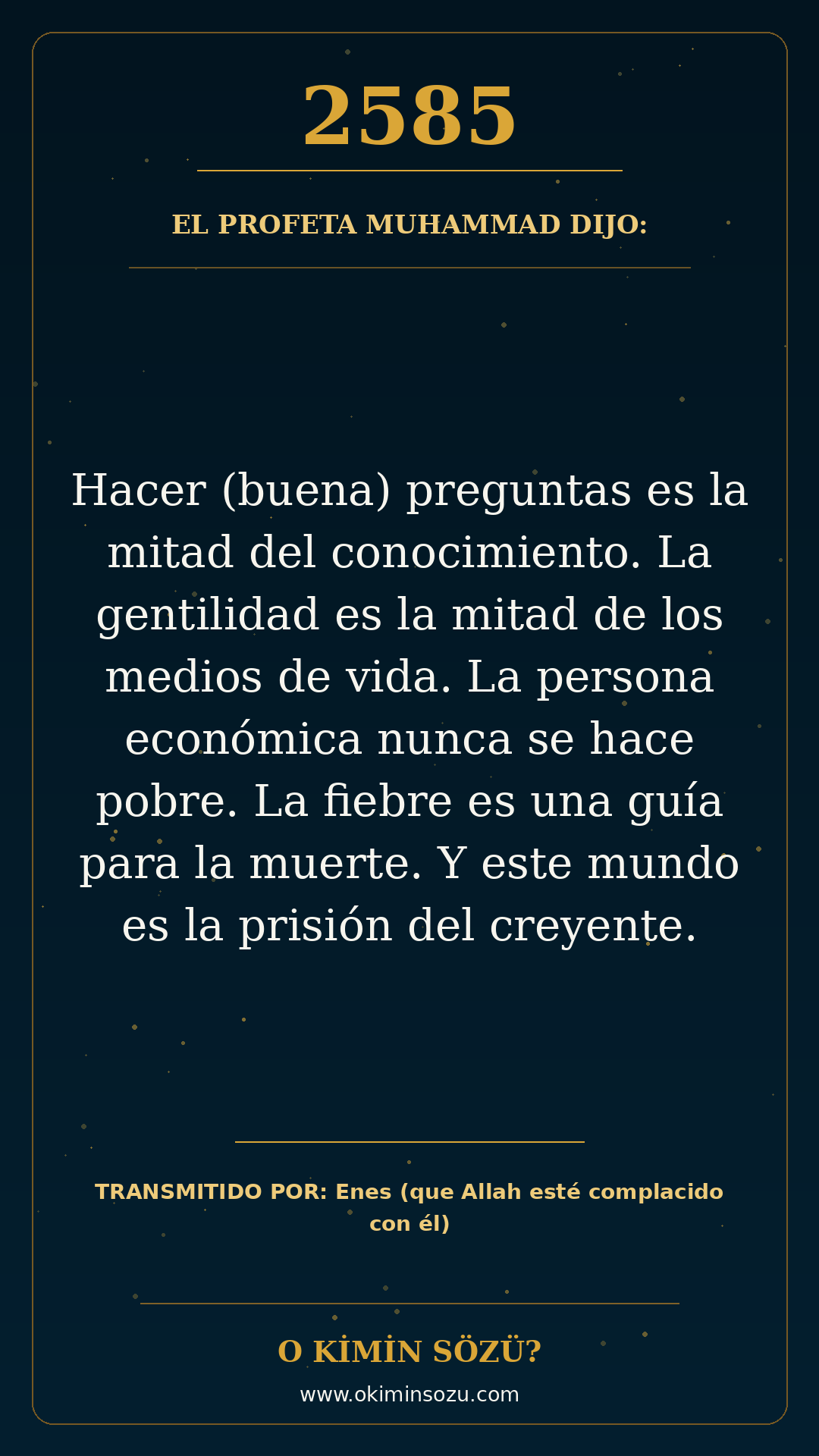 hadis 2585 es
