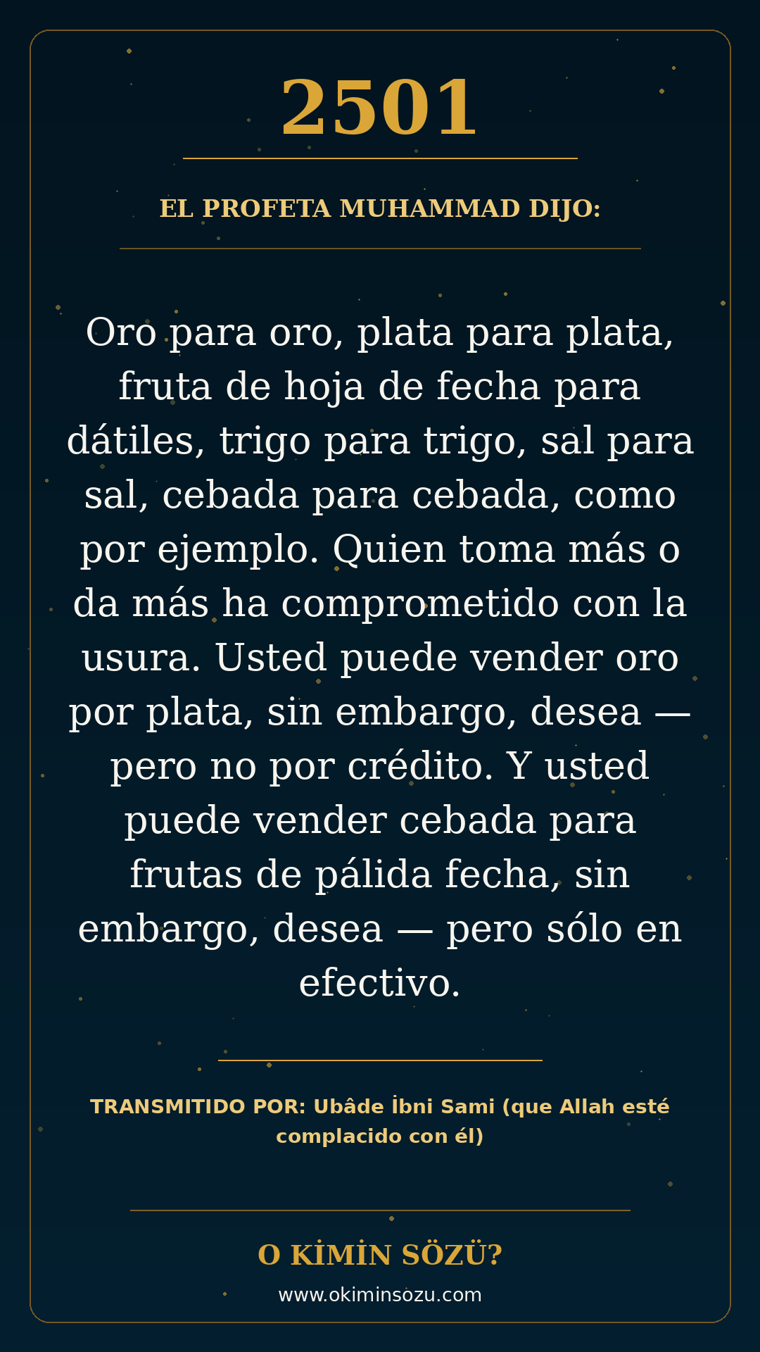 hadis 2501 es
