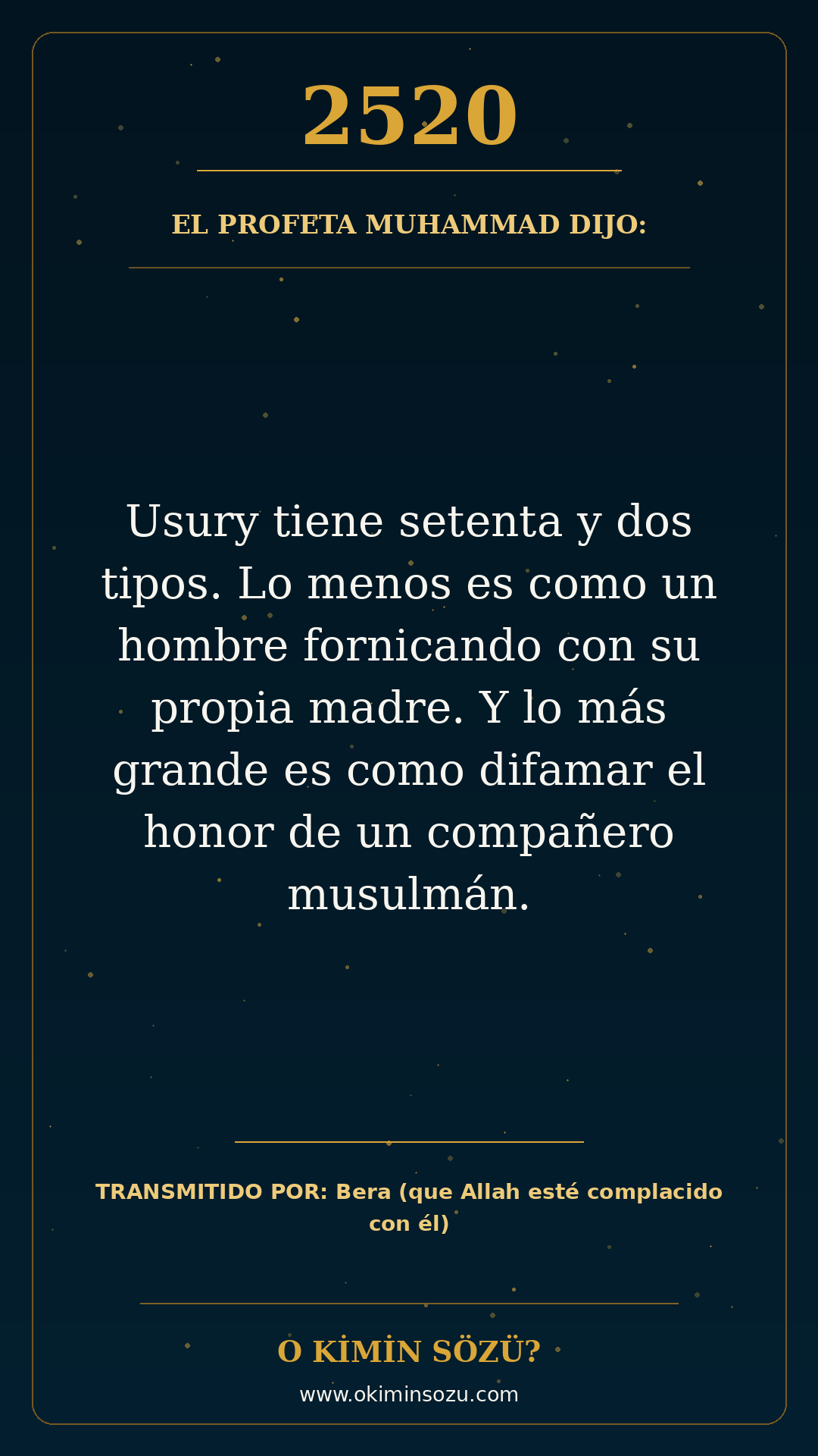 hadis 2520 es