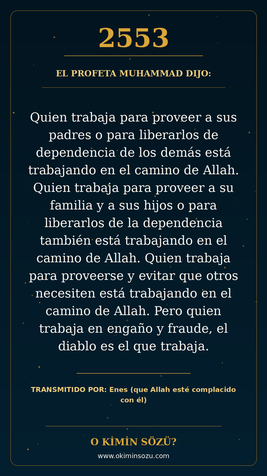 hadis 2553 es