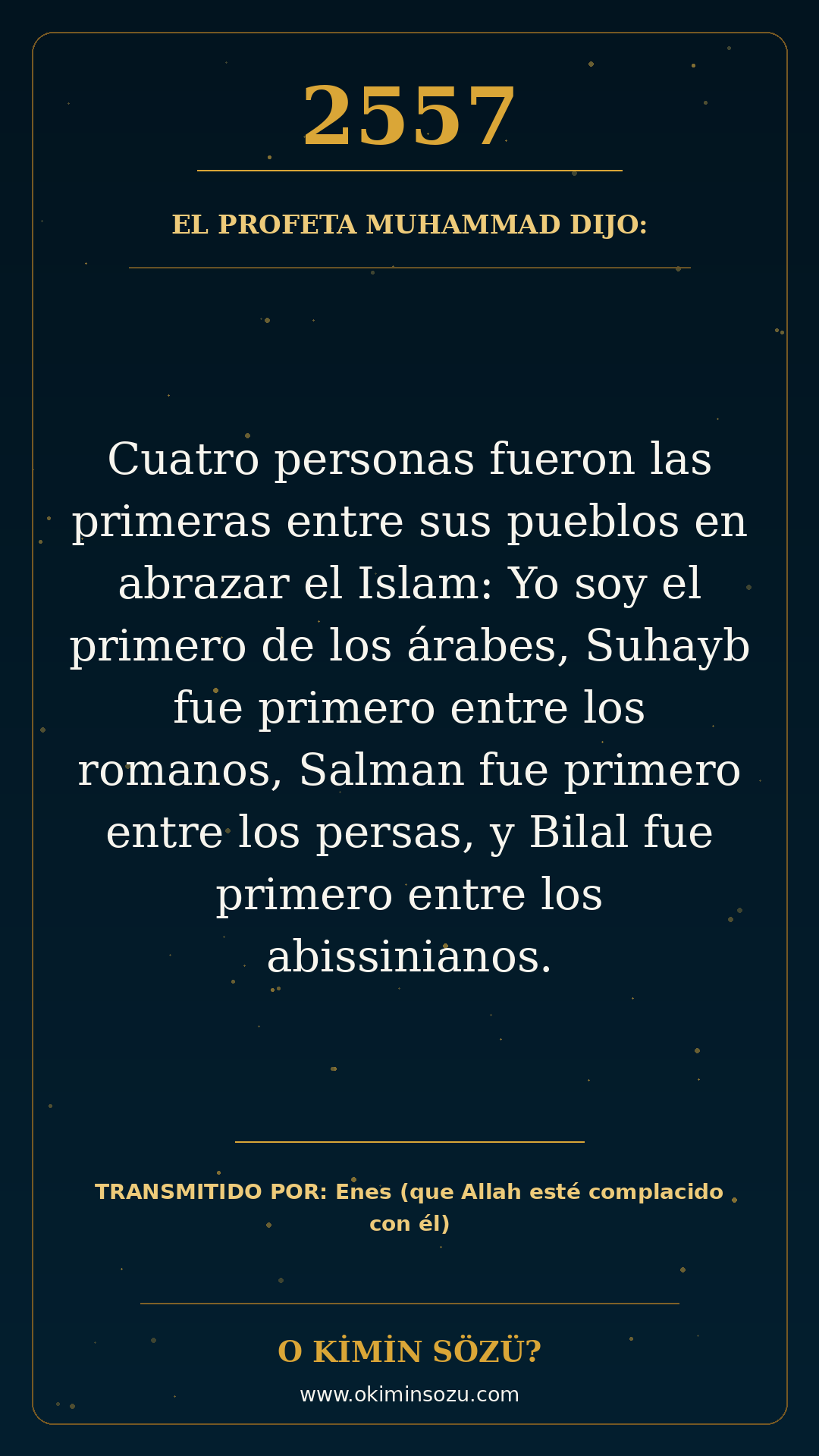 hadis 2557 es