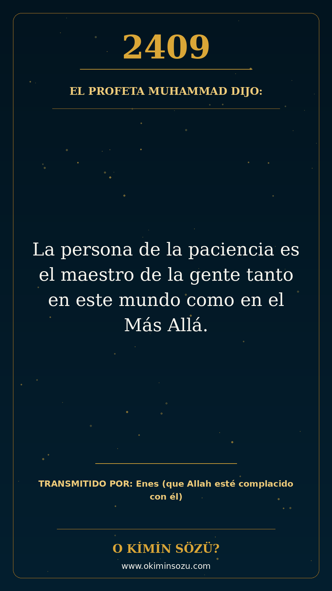 hadis 2409 es