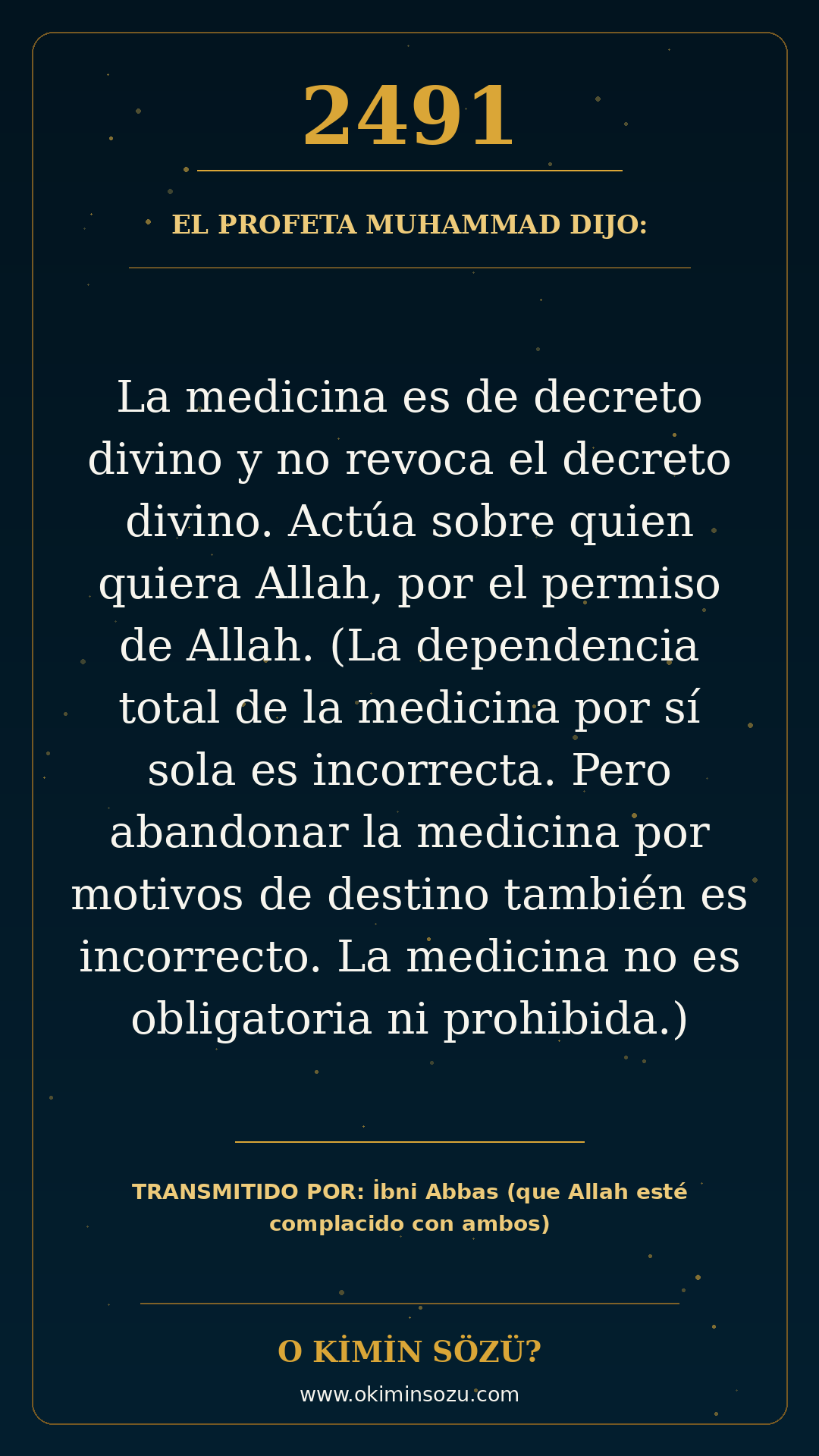 hadis 2491 es