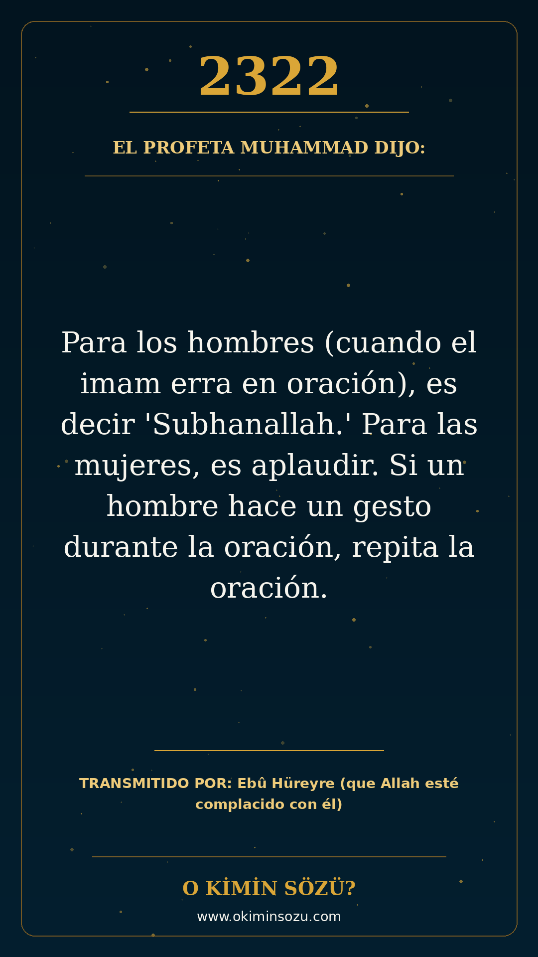 hadis 2322 es