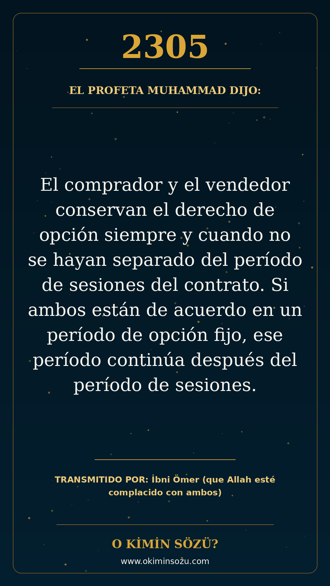 hadis 2305 es