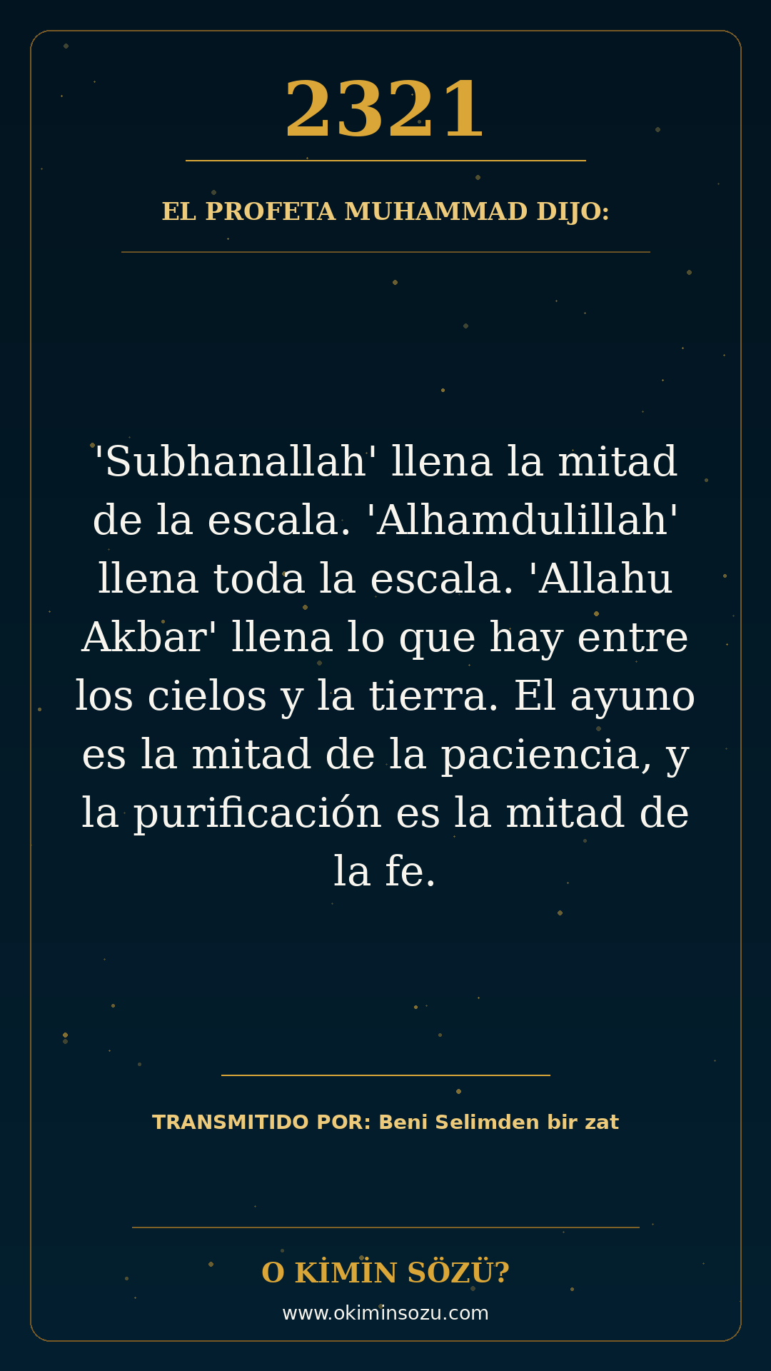 hadis 2321 es