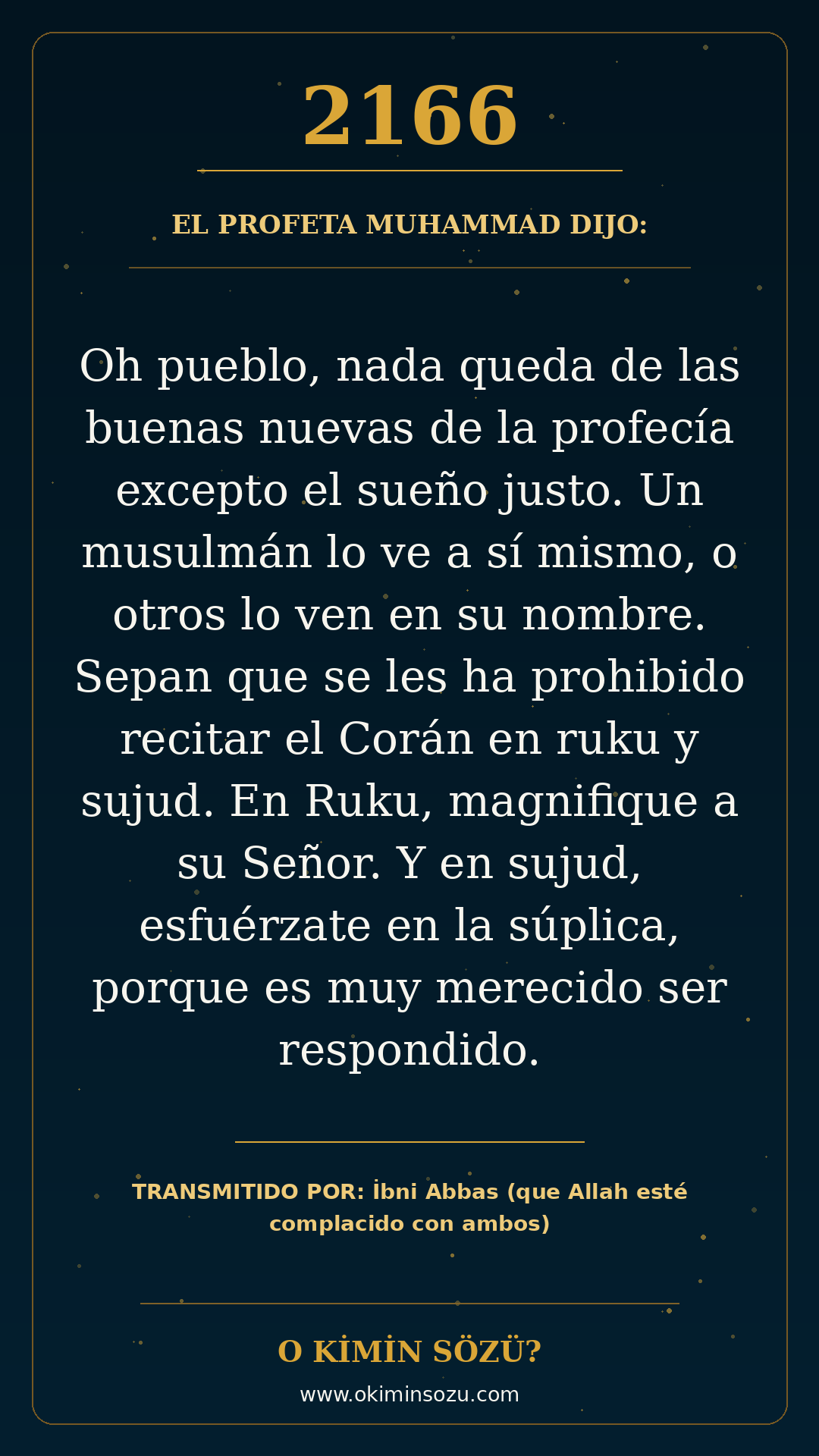 hadis 2166 es