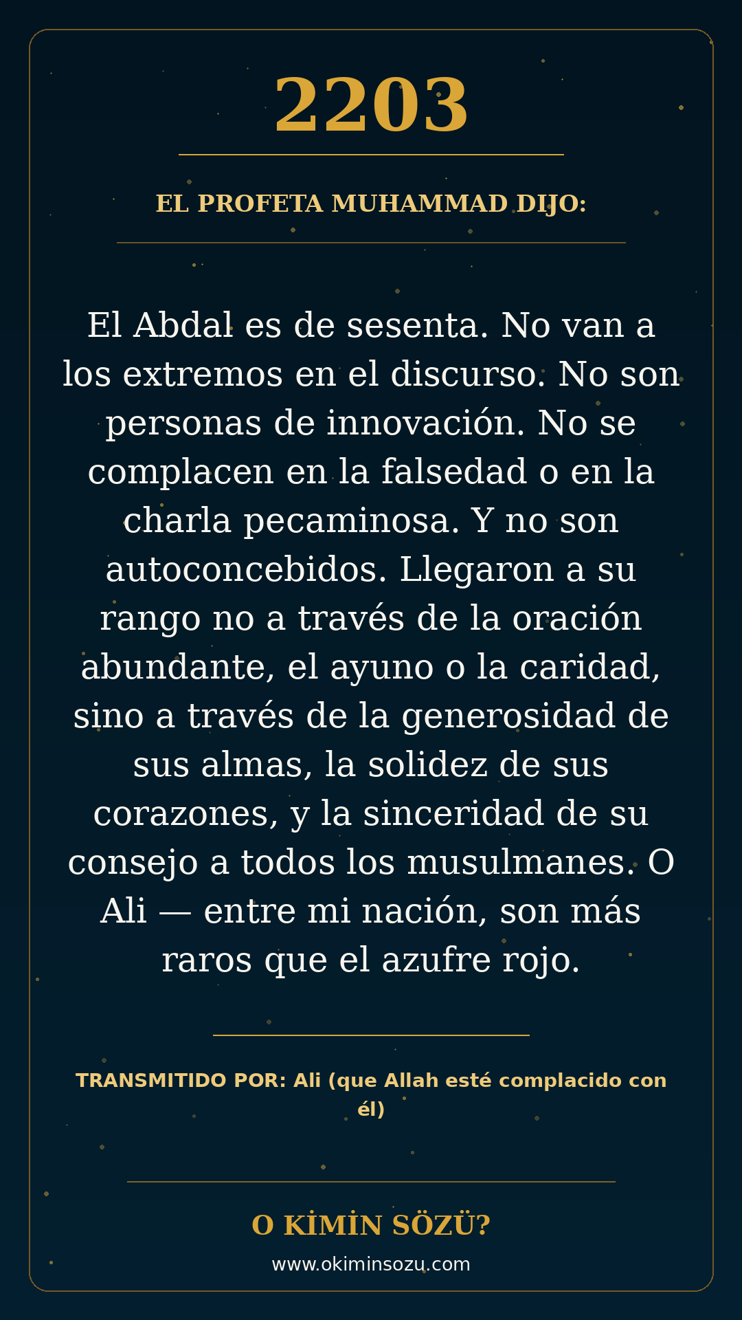 hadis 2203 es