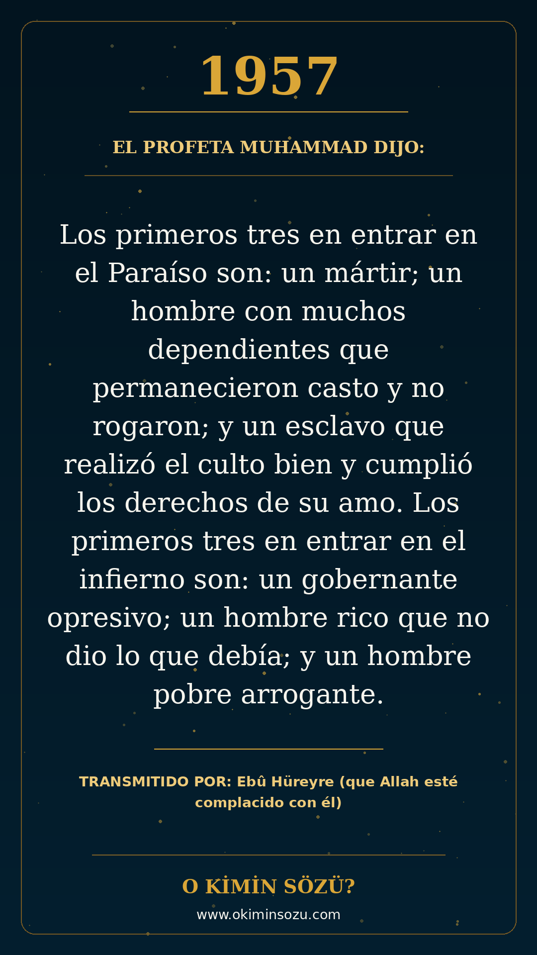 hadis 1957 es