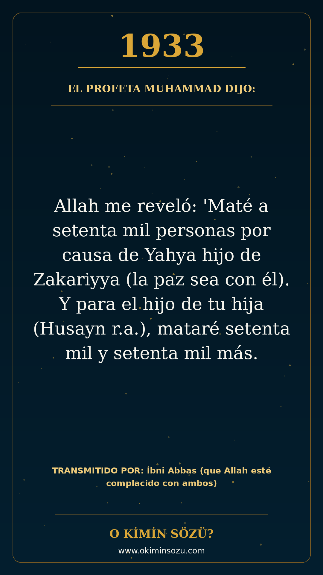 hadis 1933 es