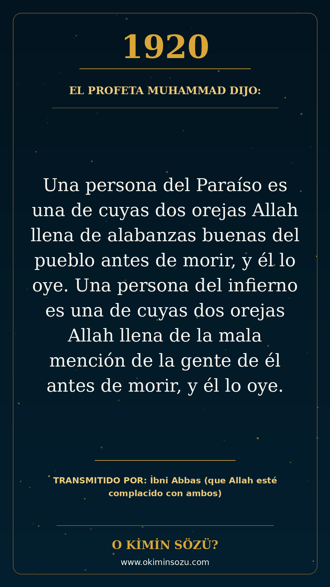 hadis 1920 es