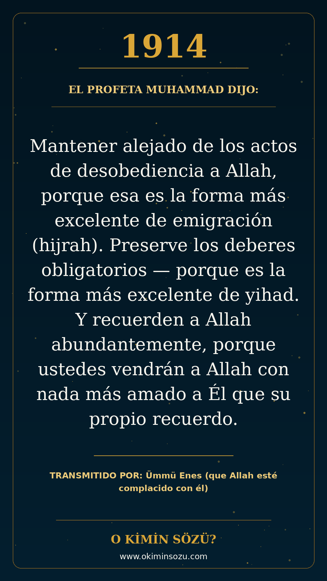 hadis 1914 es