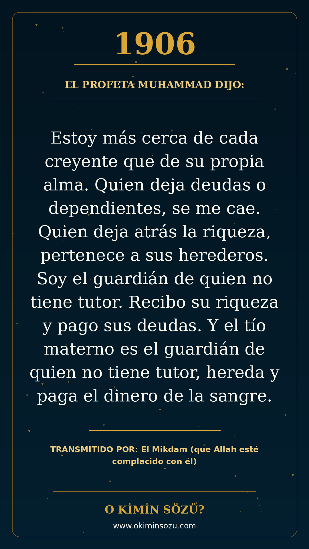 hadis 1906 es