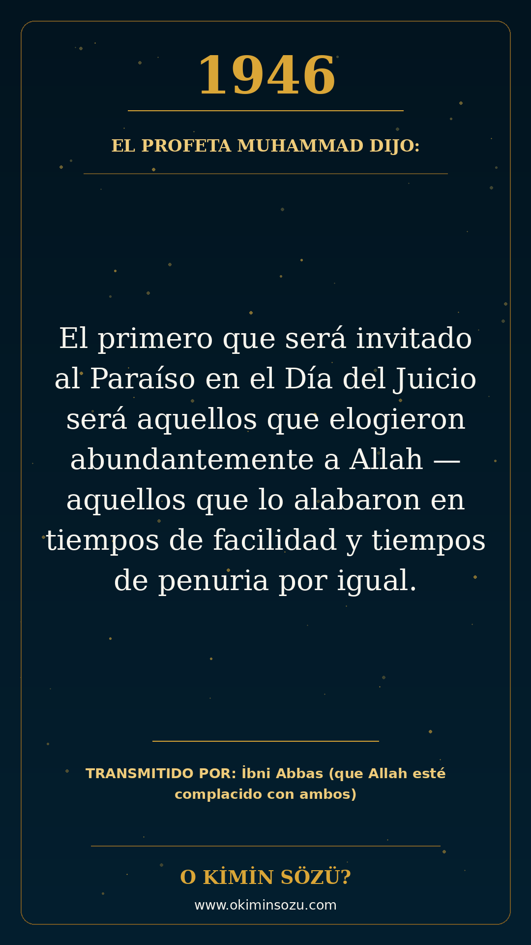 hadis 1946 es