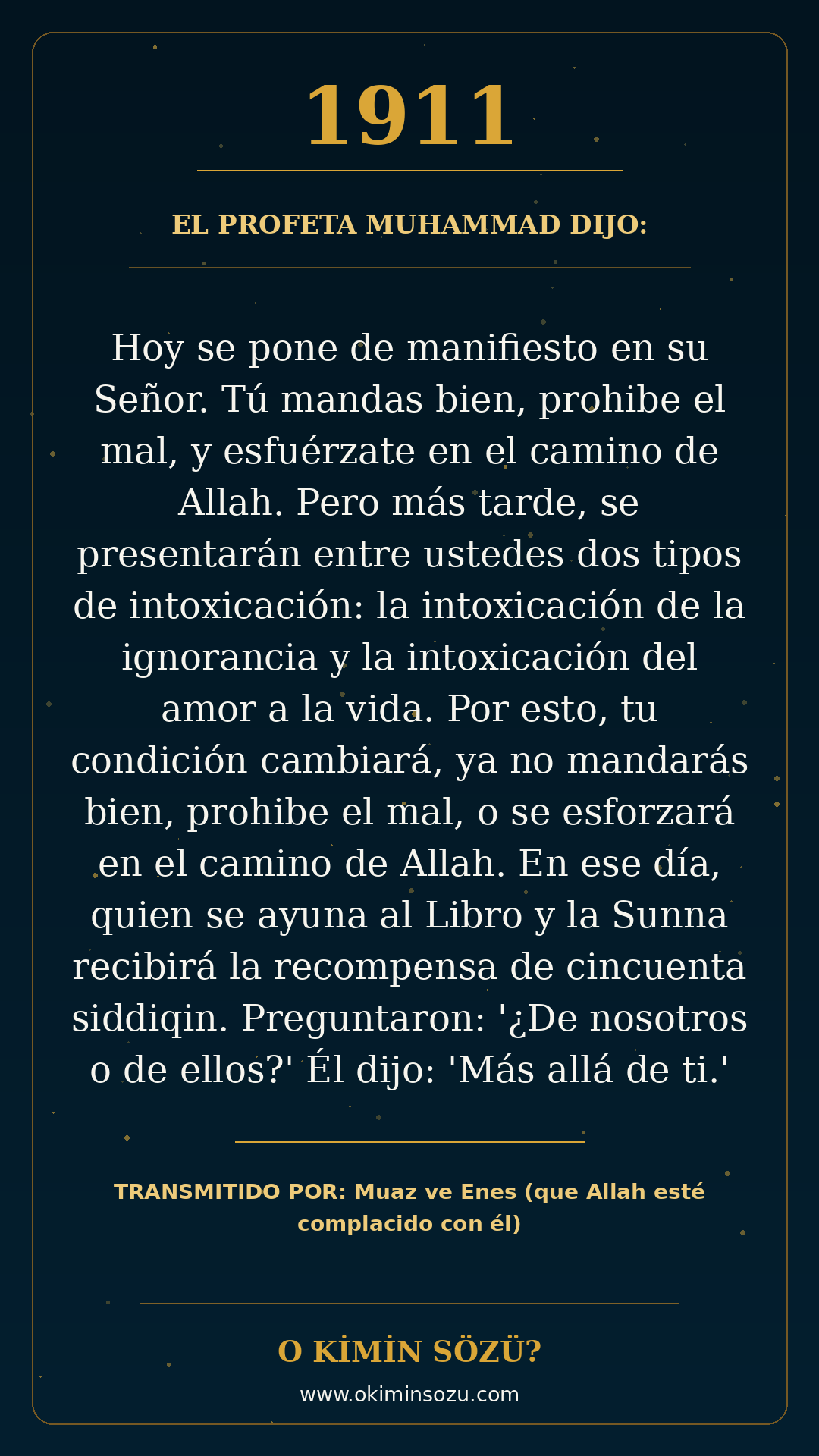 hadis 1911 es