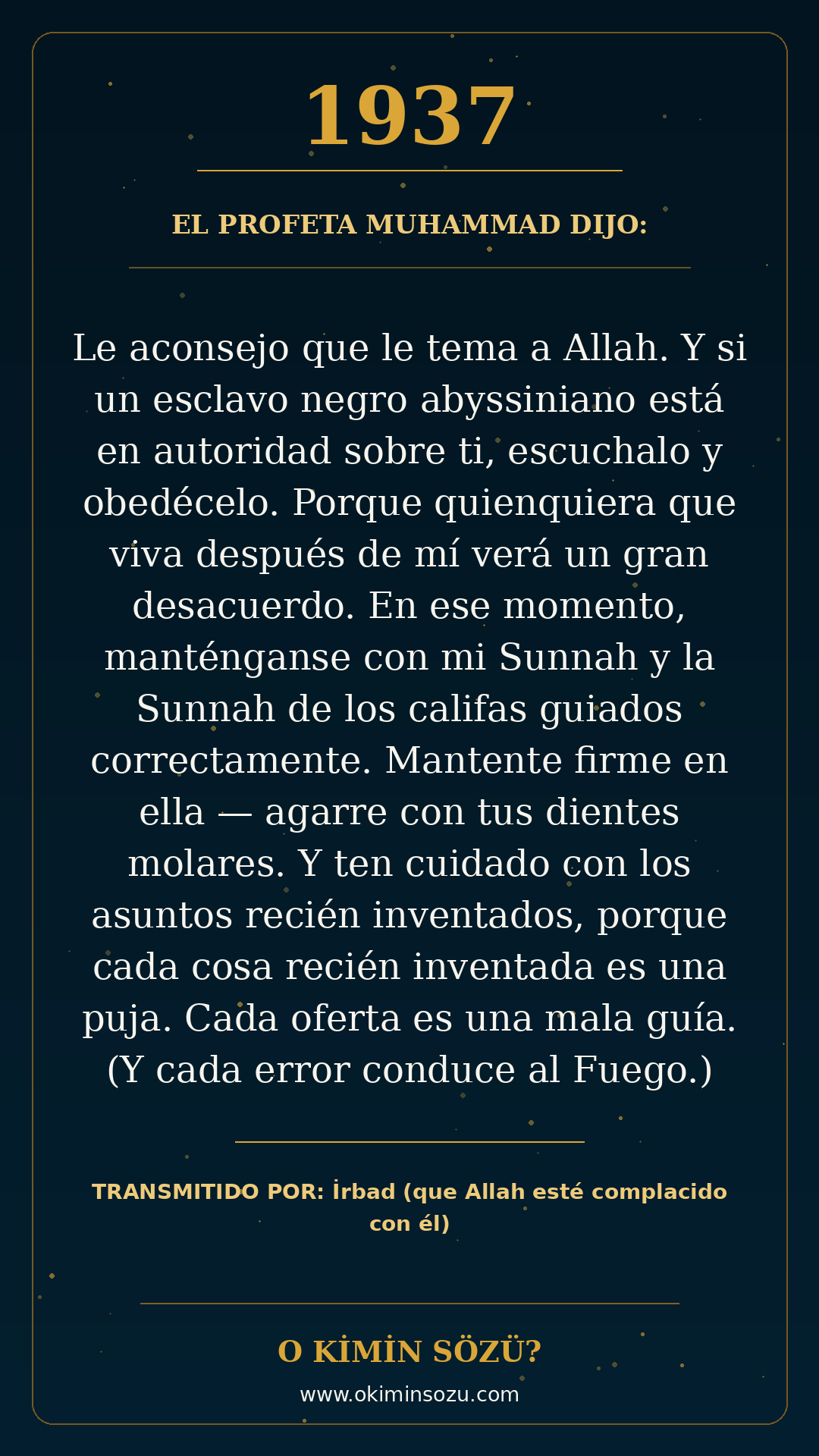 hadis 1937 es