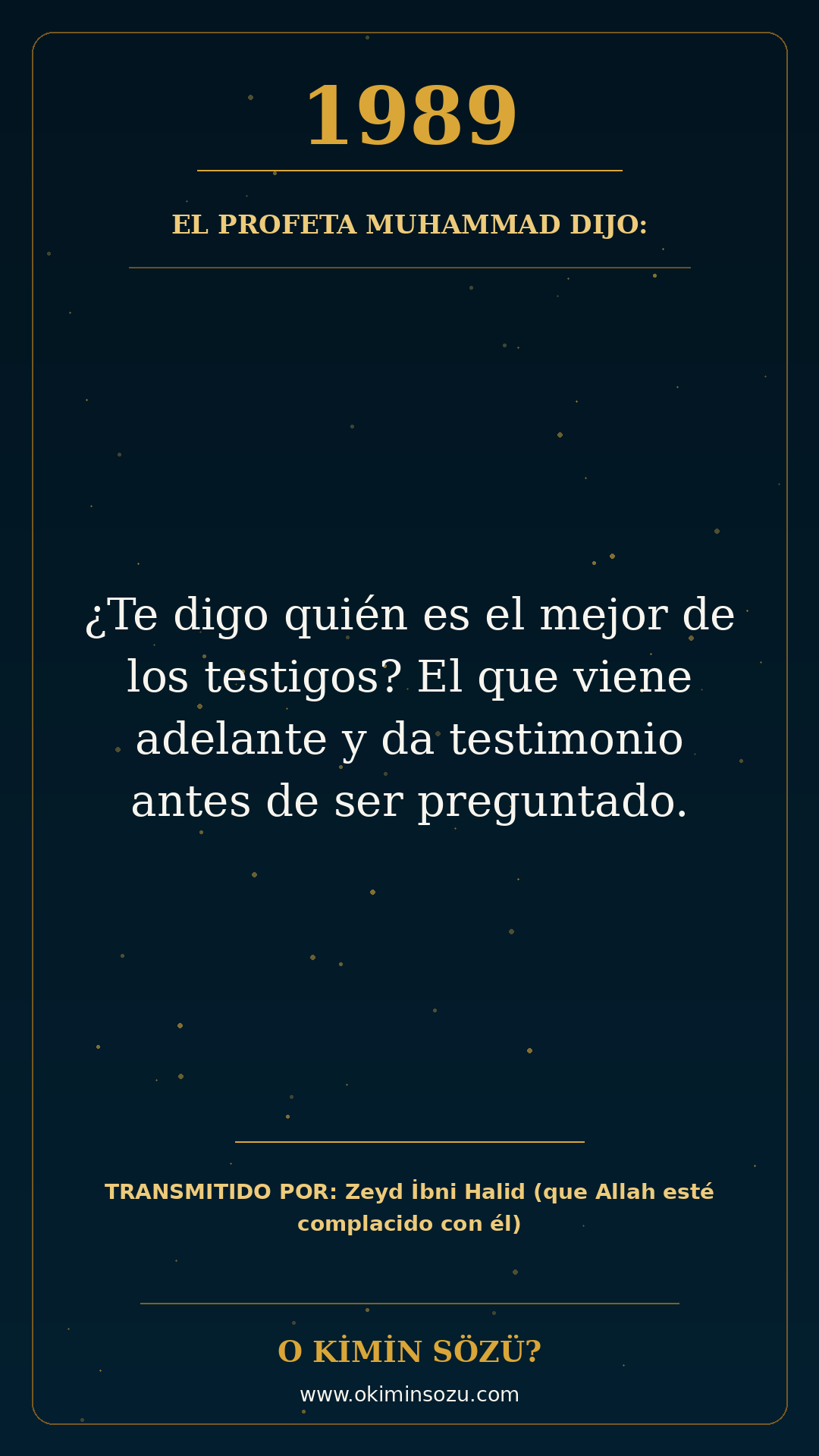 hadis 1989 es