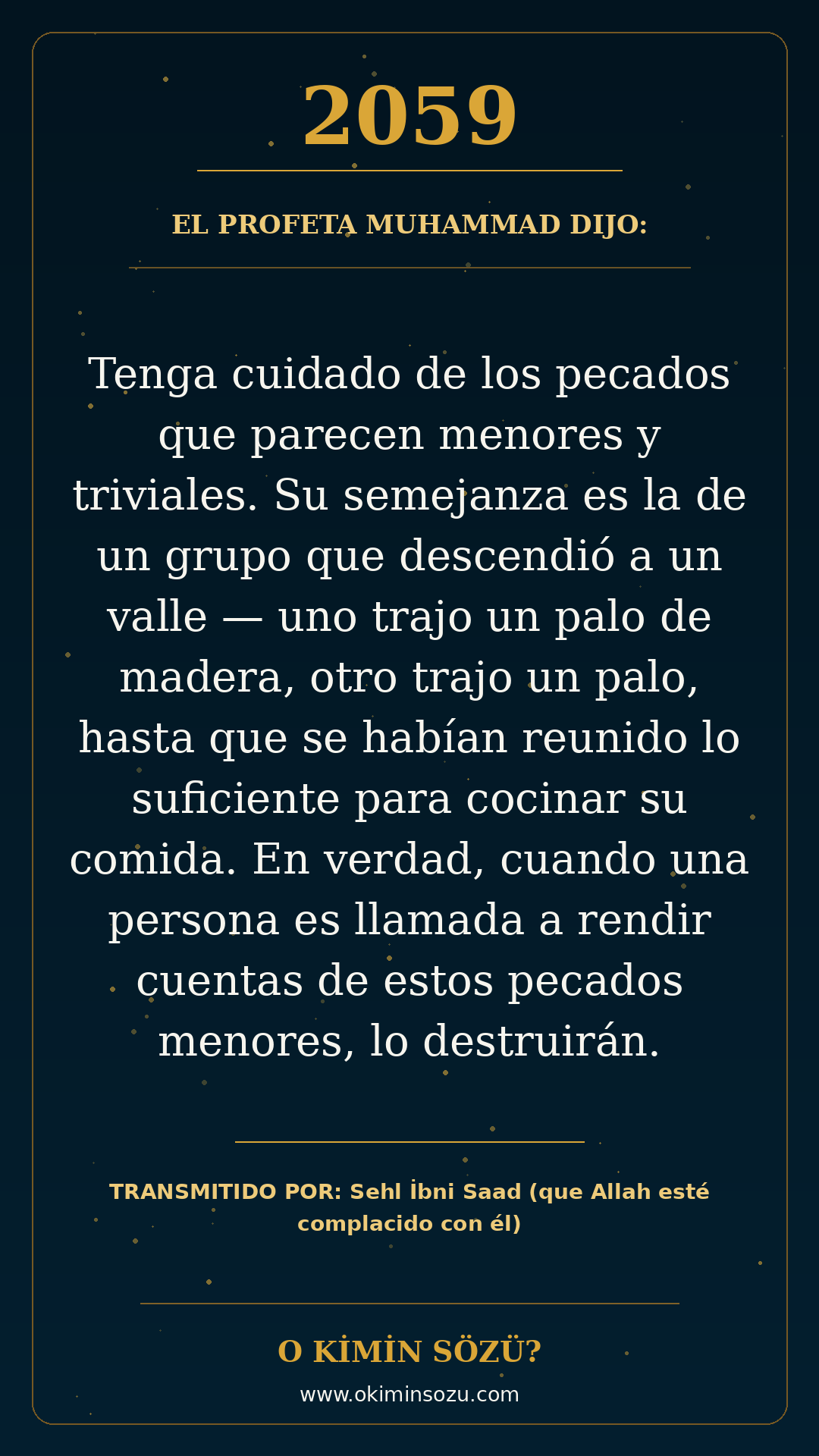 hadis 2059 es