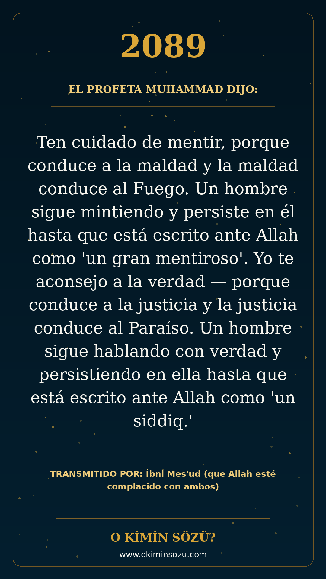 hadis 2089 es