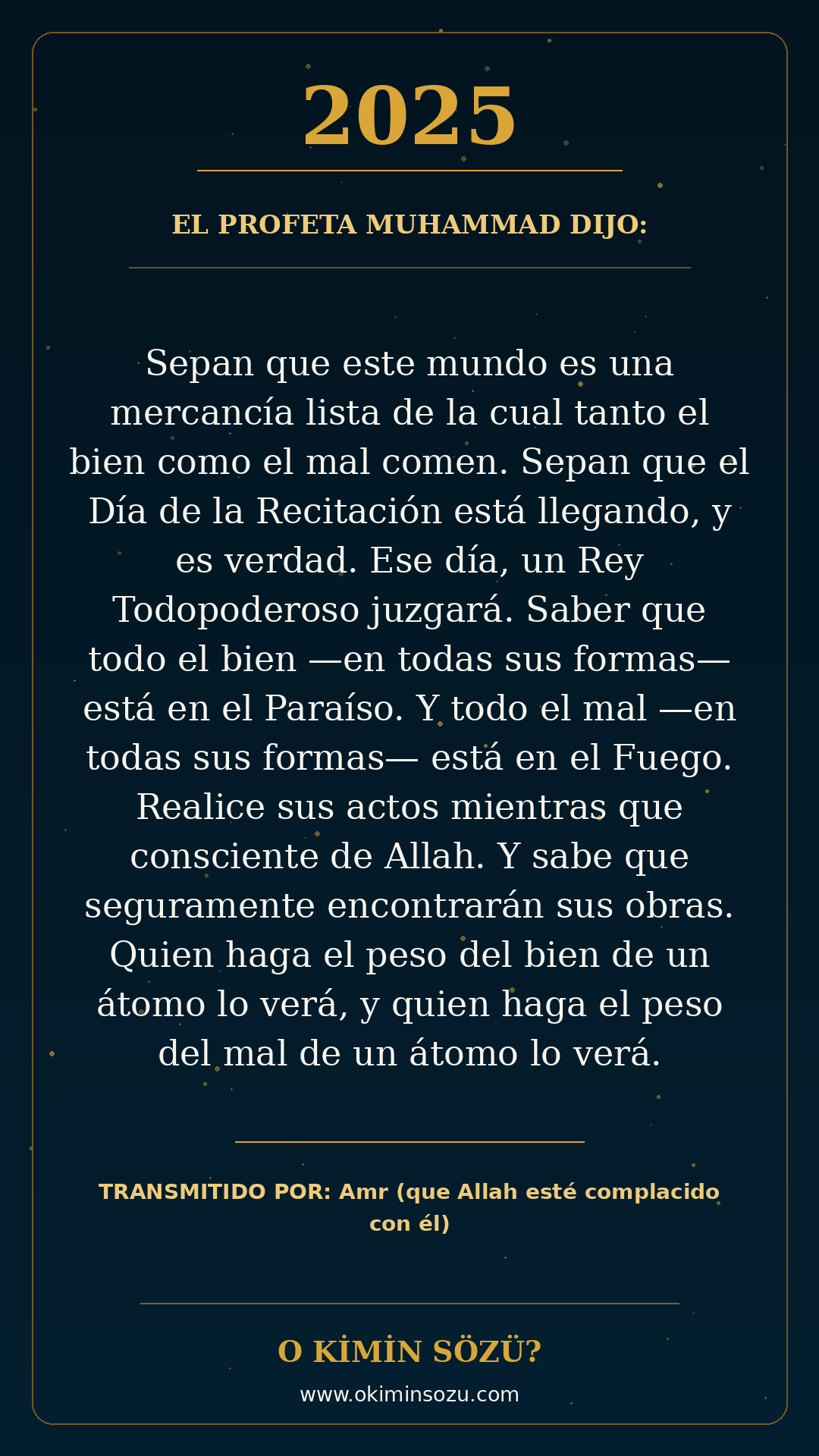 hadis 2025 es
