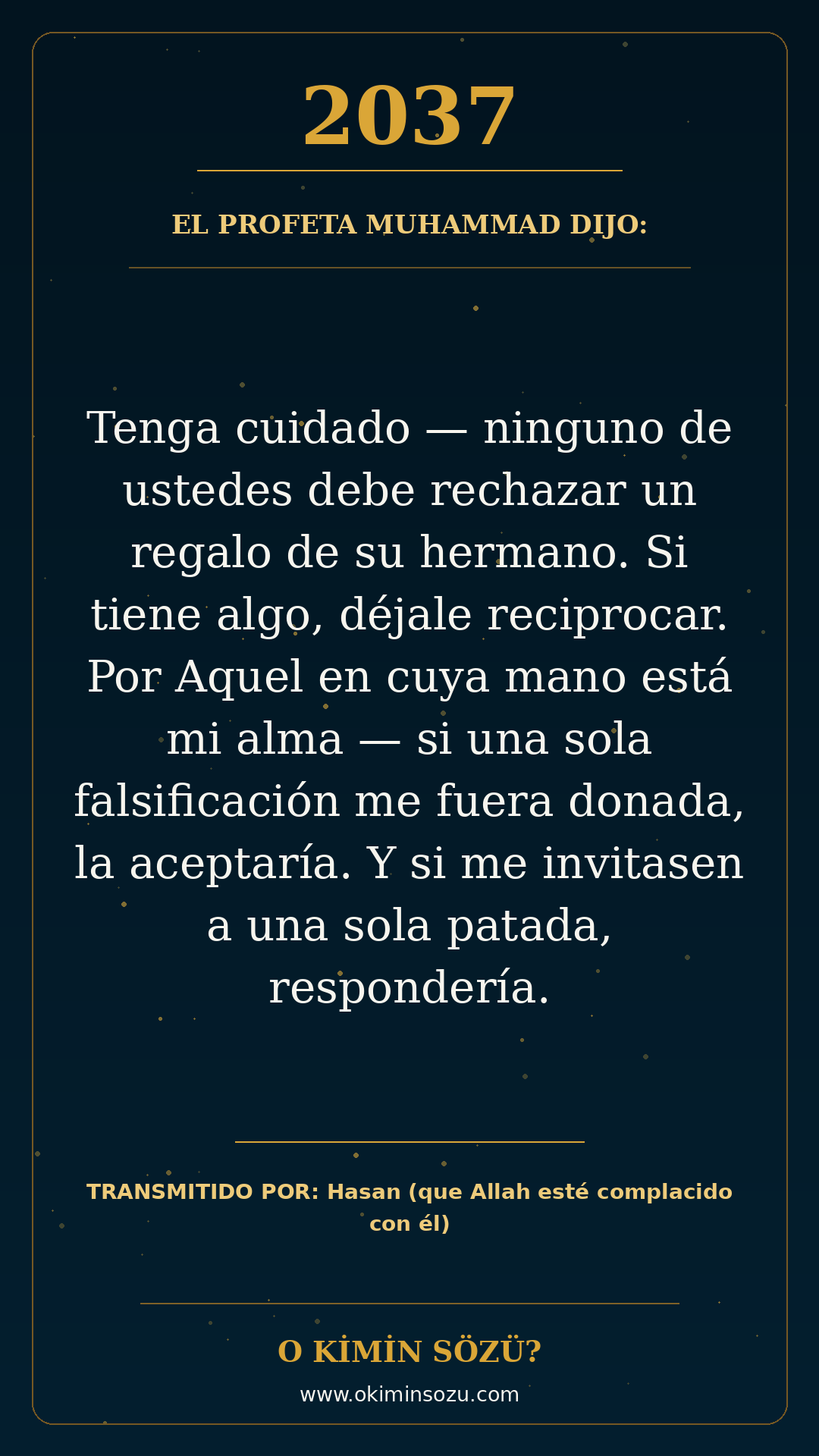 hadis 2037 es