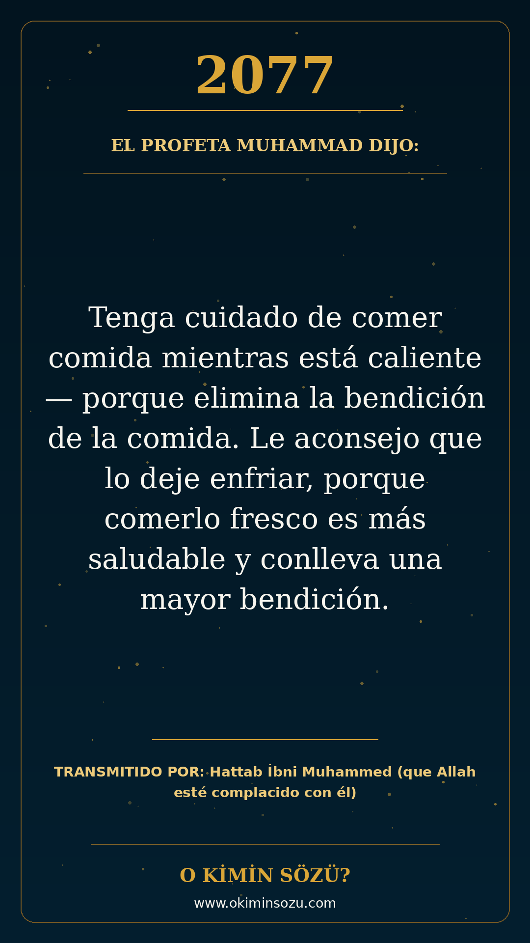 hadis 2077 es