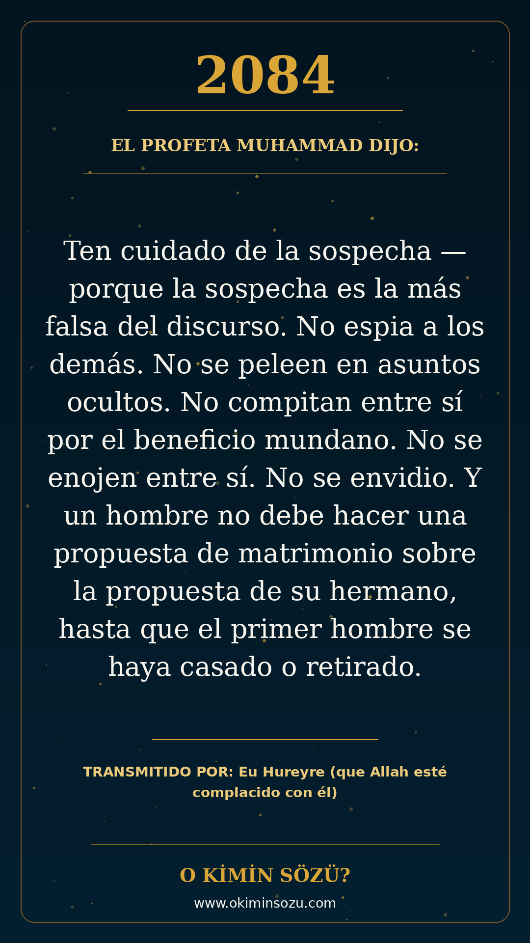 hadis 2084 es