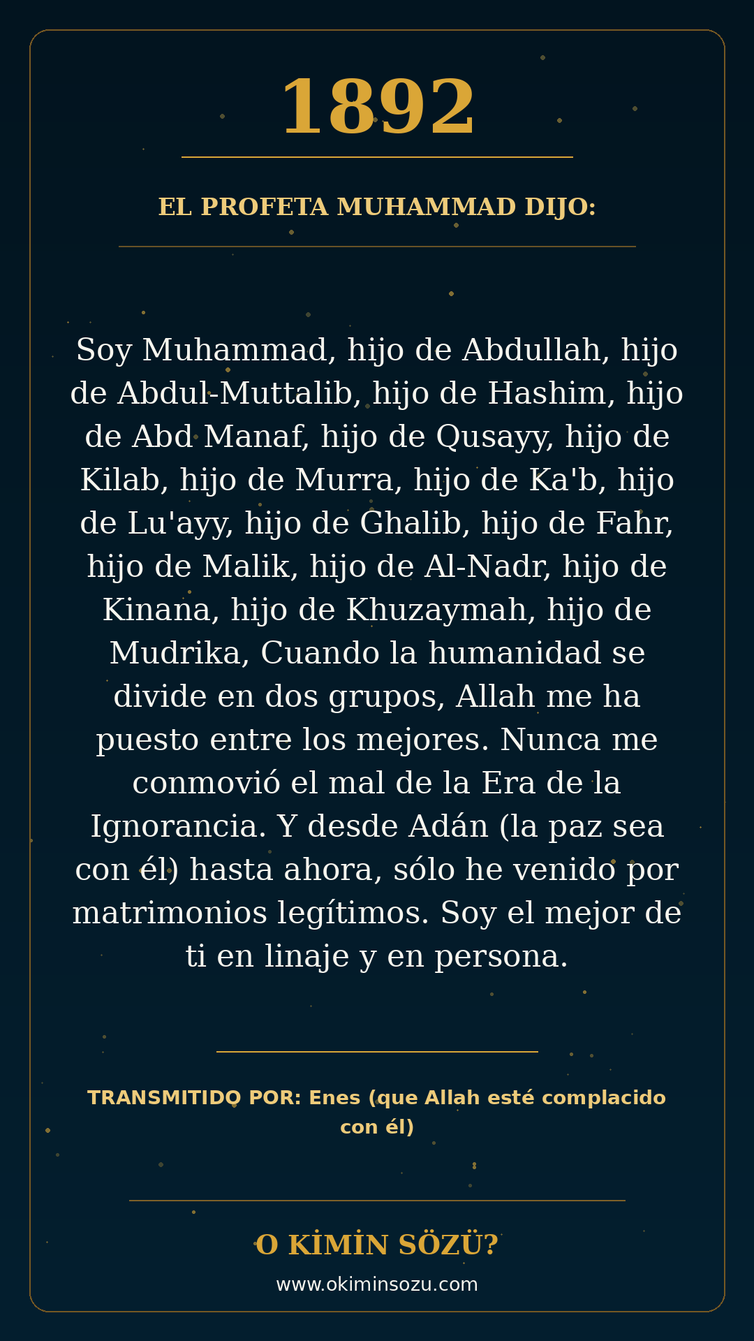 hadis 1892 es