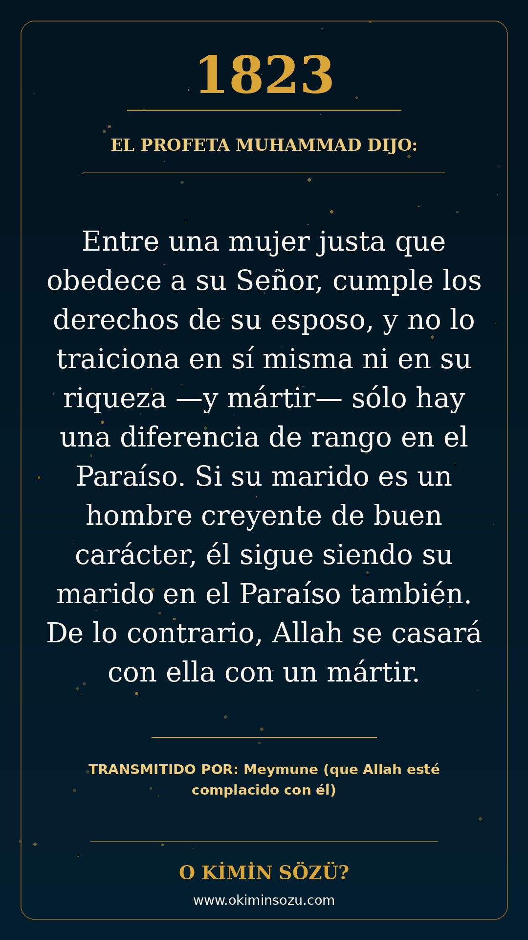 hadis 1823 es