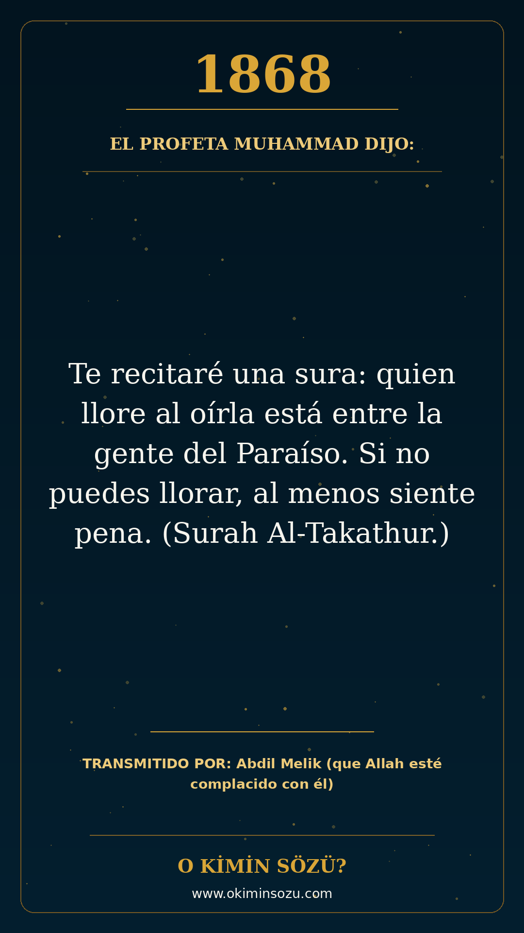 hadis 1868 es